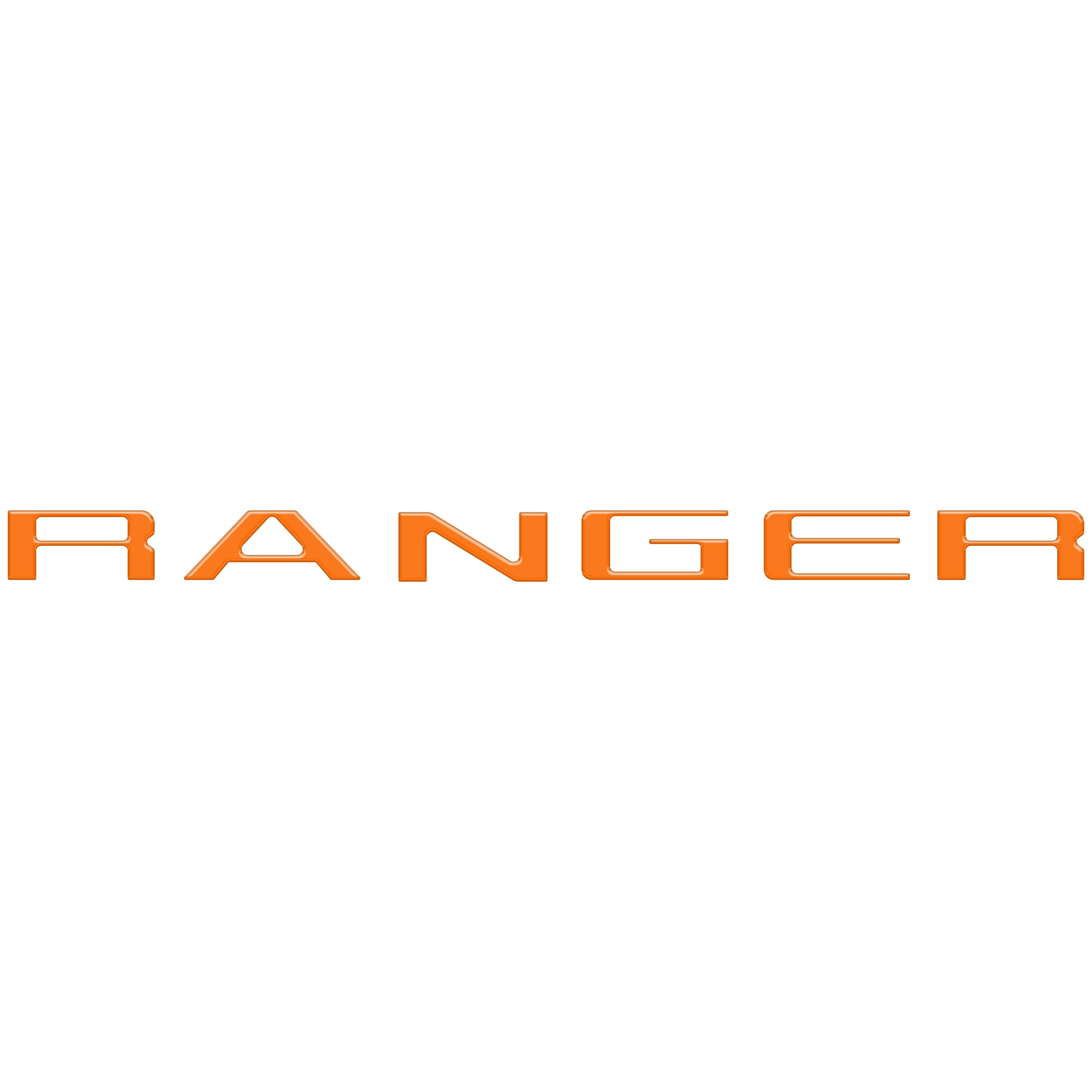 Tailgate Letter Inserts Fits 2024-2026 Ford Ranger