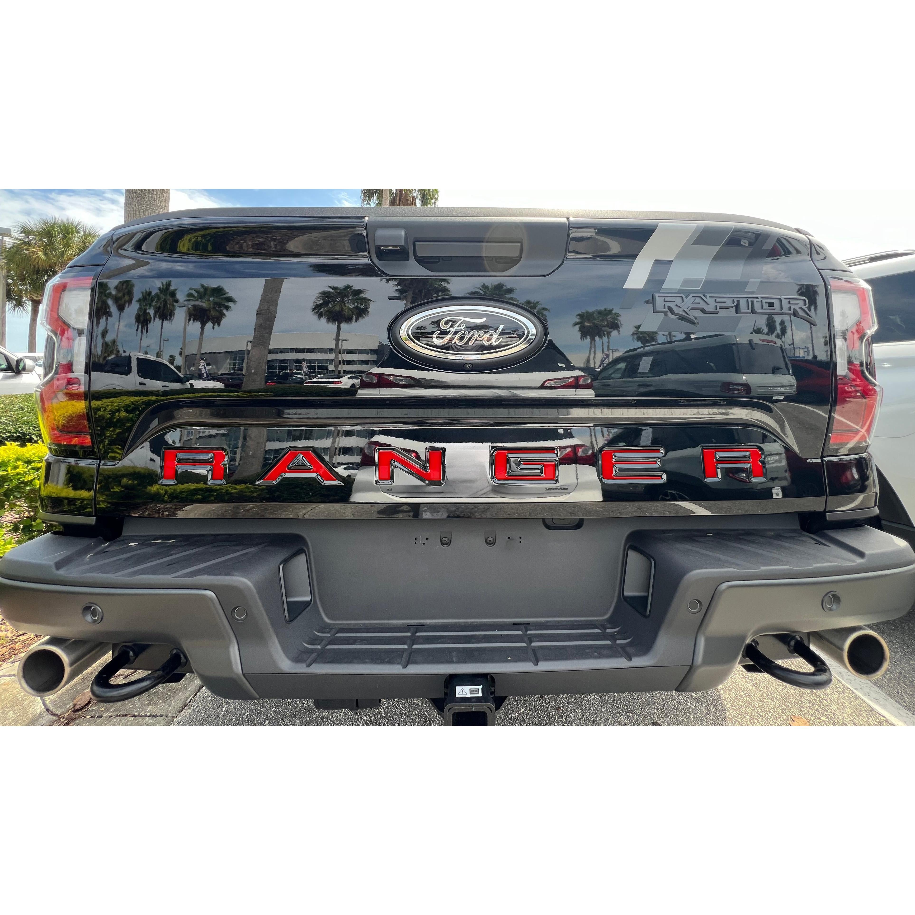Tailgate Letter Inserts Fits 2024-2026 Ford Ranger