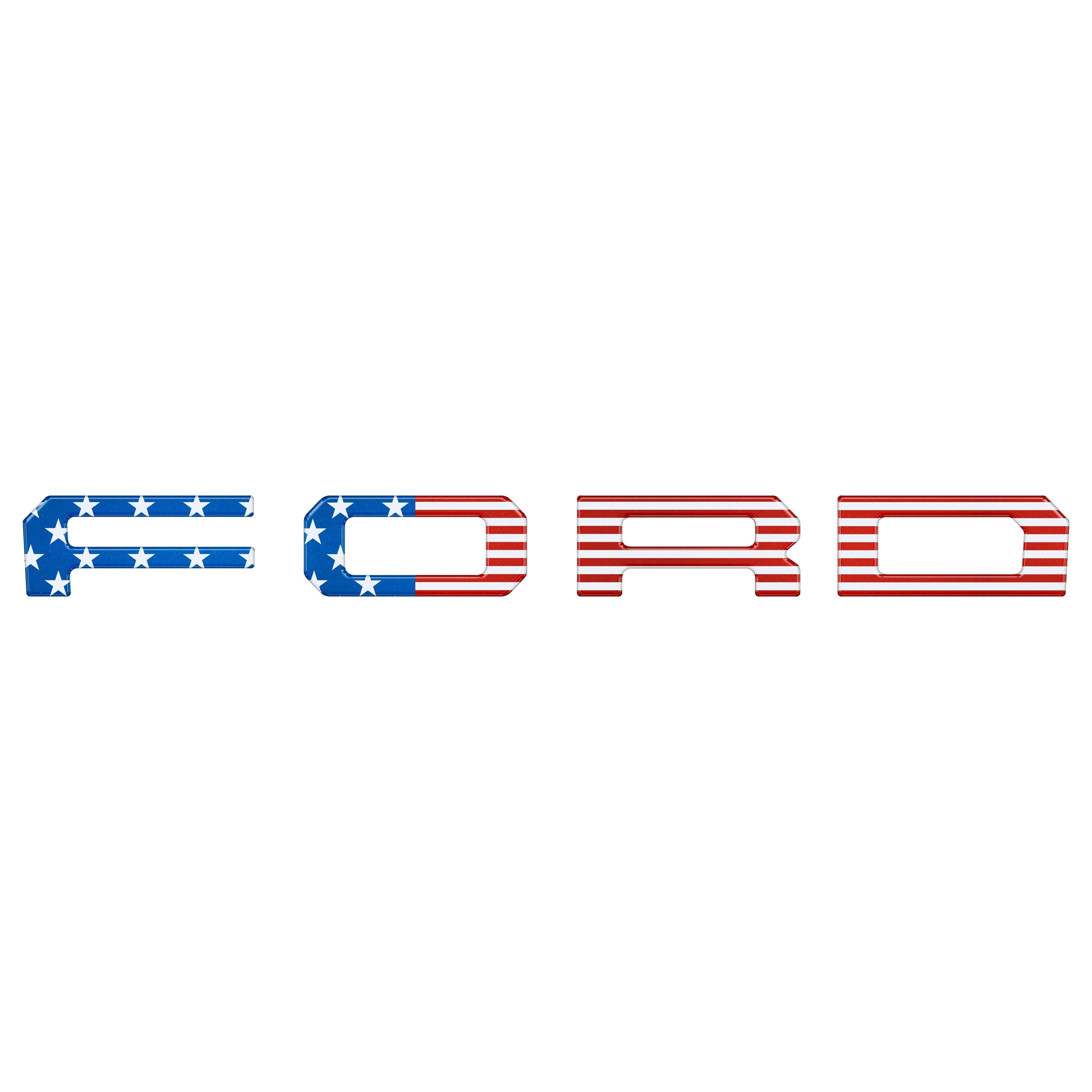 Grille Letter Overlays Fits 2019-2023 Ford Ranger