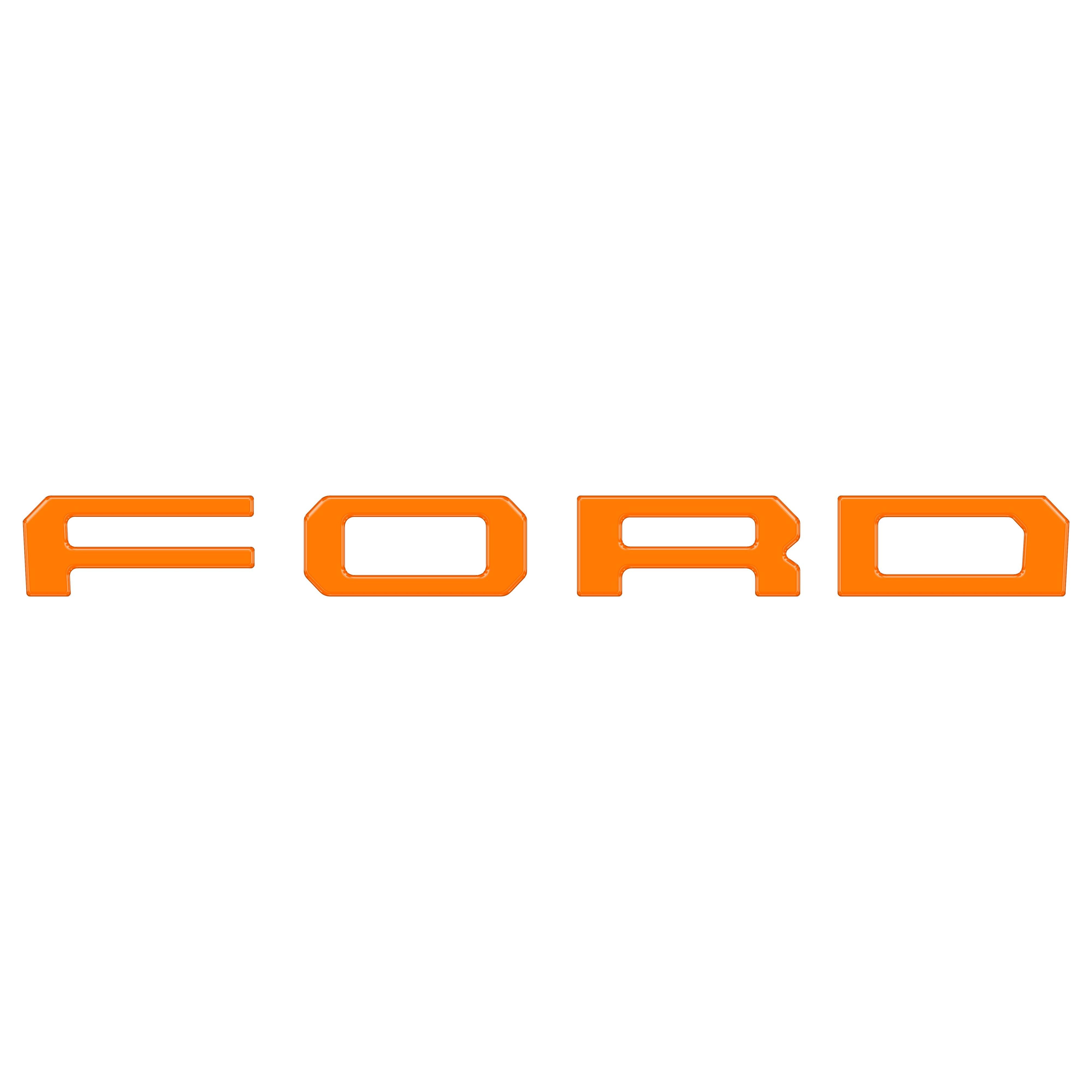 Grille Letter Overlays Fits 2019-2023 Ford Ranger