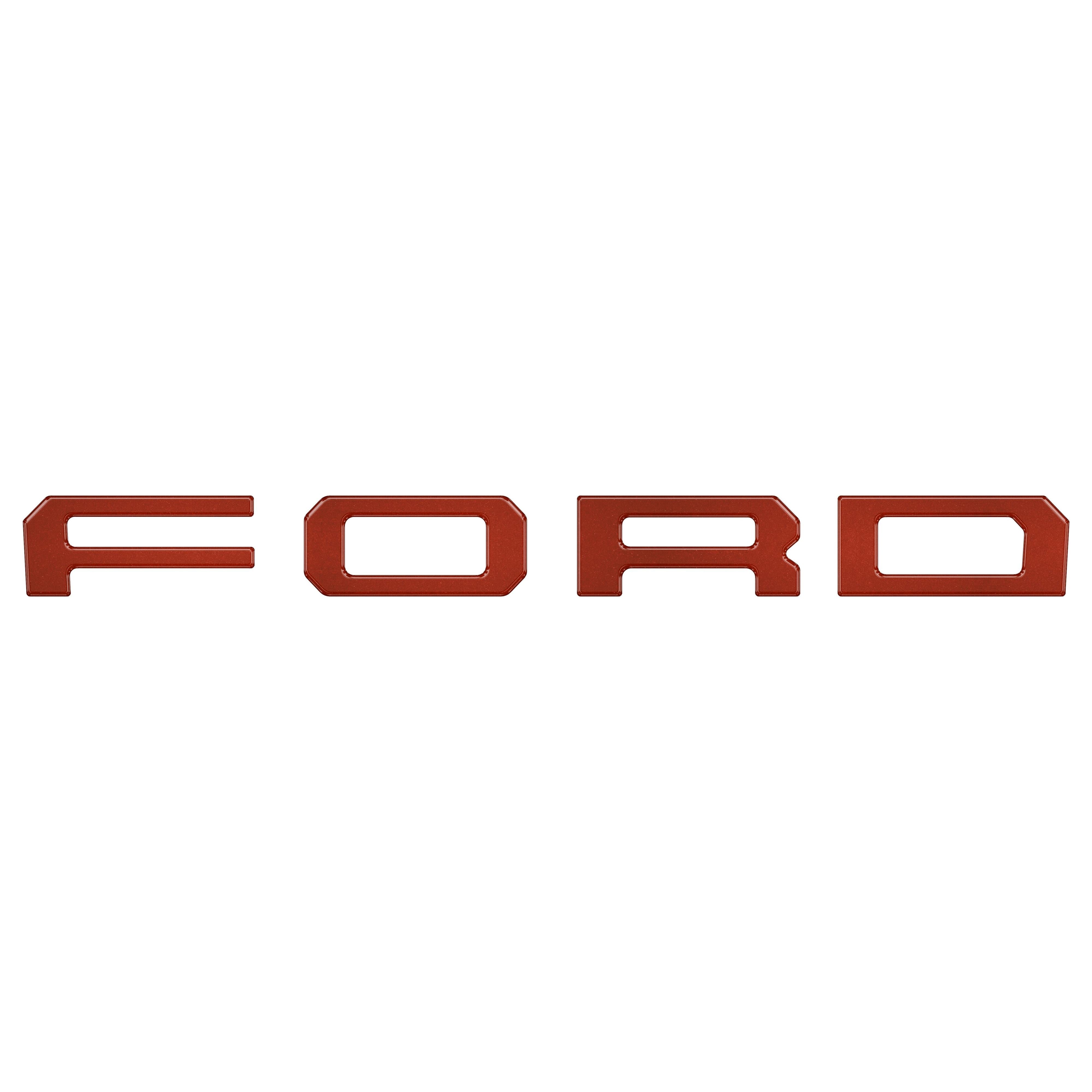 Grille Letter Overlays Fits 2019-2023 Ford Ranger