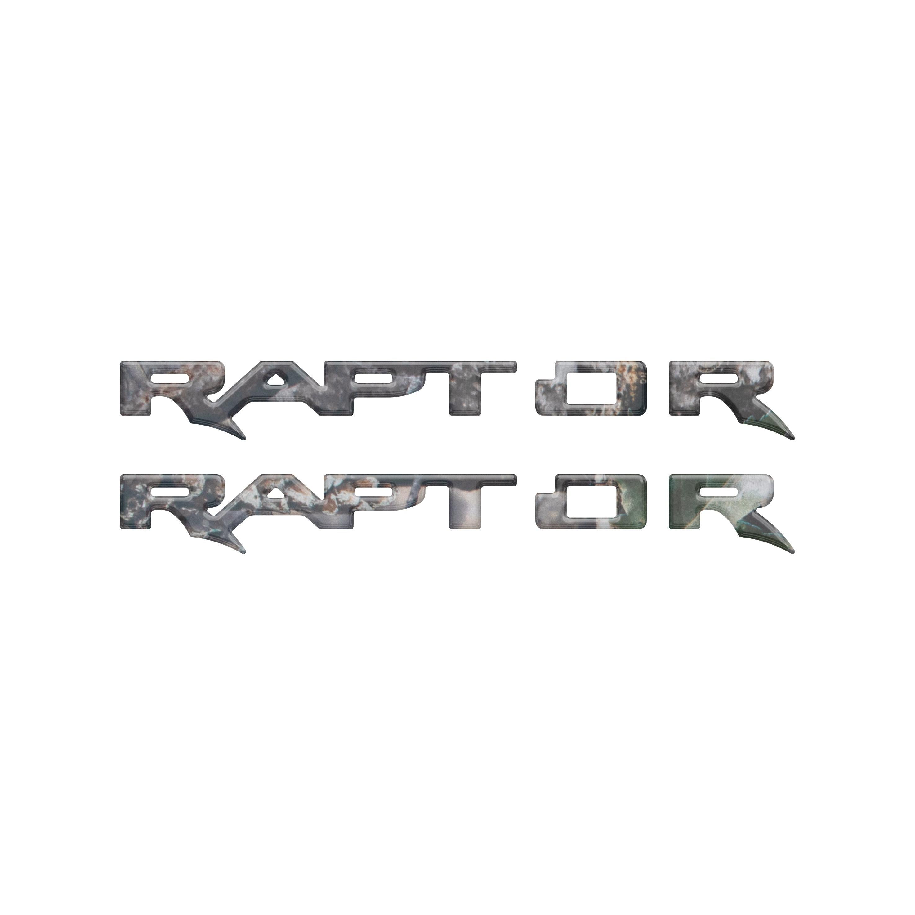 Raptor Running Board Emblem Overlays Fits 2024-2026 Ford Ranger Raptor