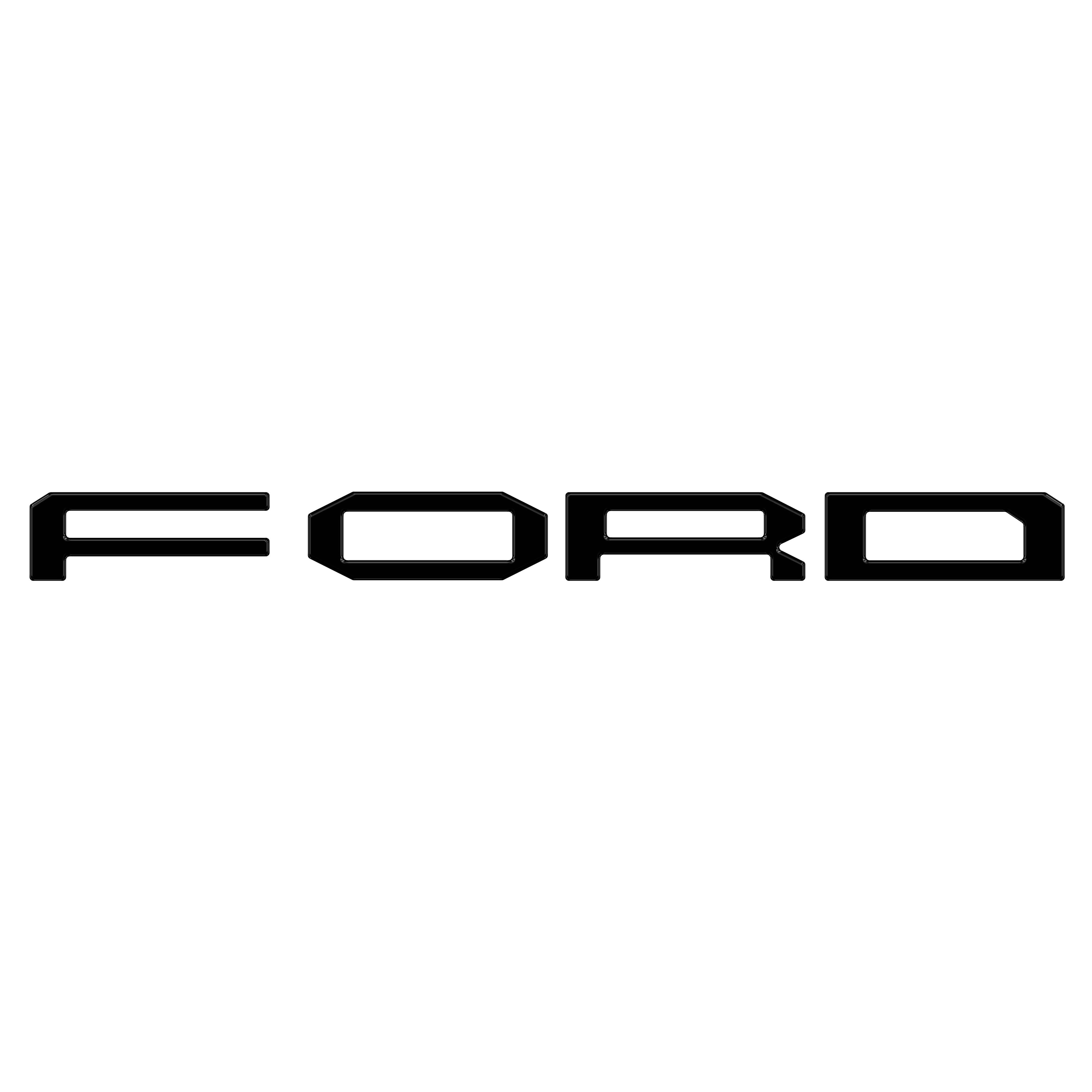 Grille Letter Overlays Fits 2024-2026 Ford Ranger Raptor