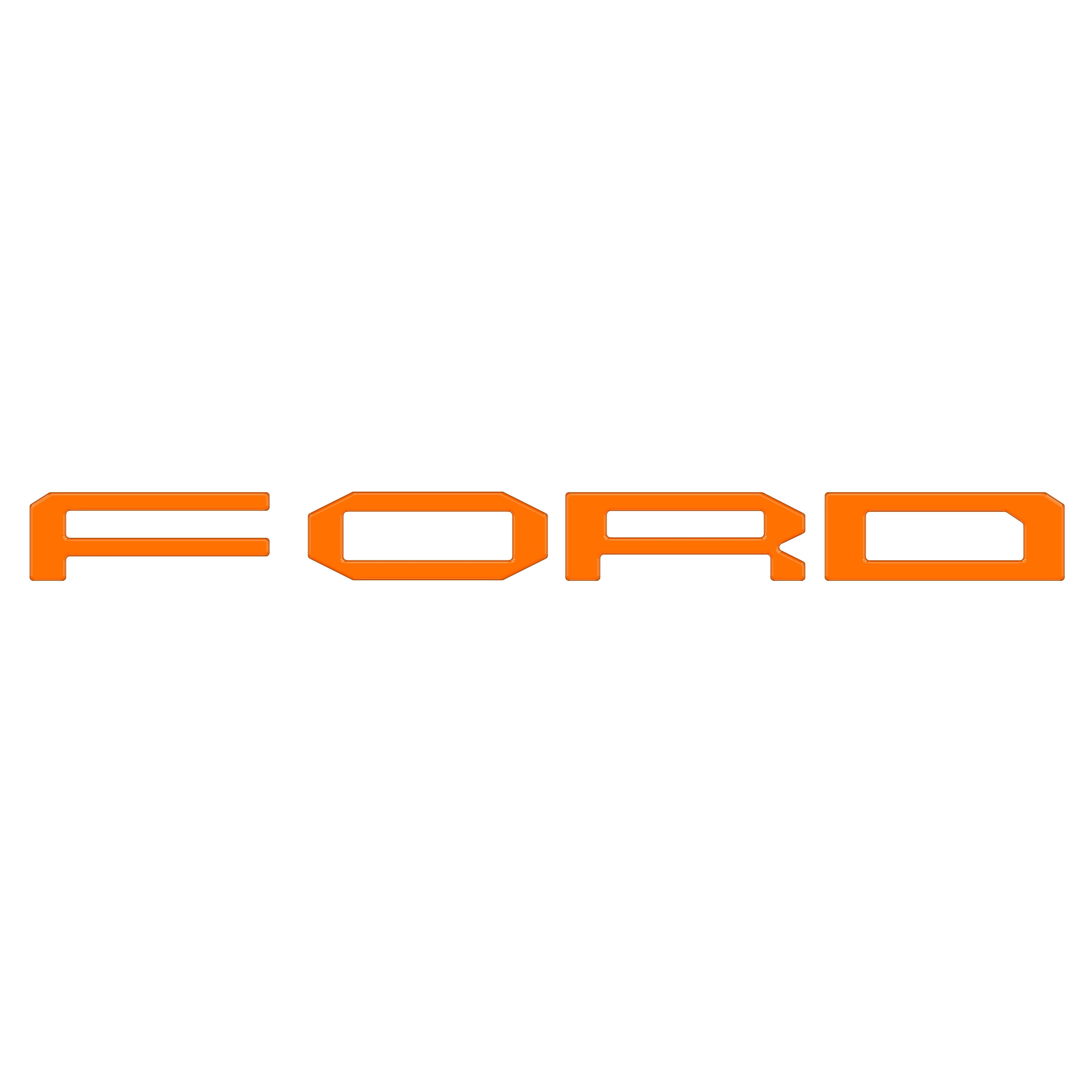 Grille Letter Overlays Fits 2024-2026 Ford Ranger Raptor