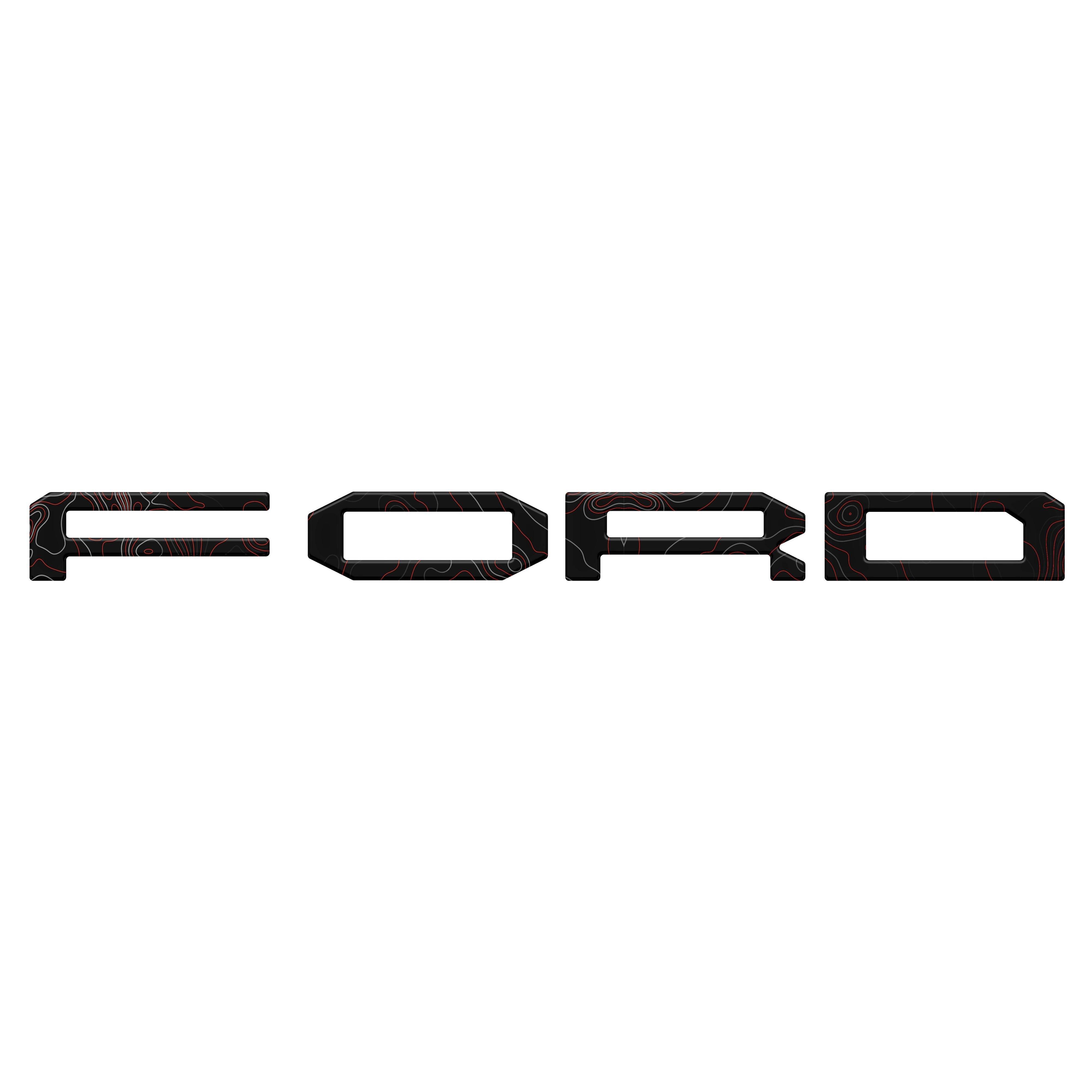 Grille Letter Overlays Fits 2024-2026 Ford Ranger Raptor