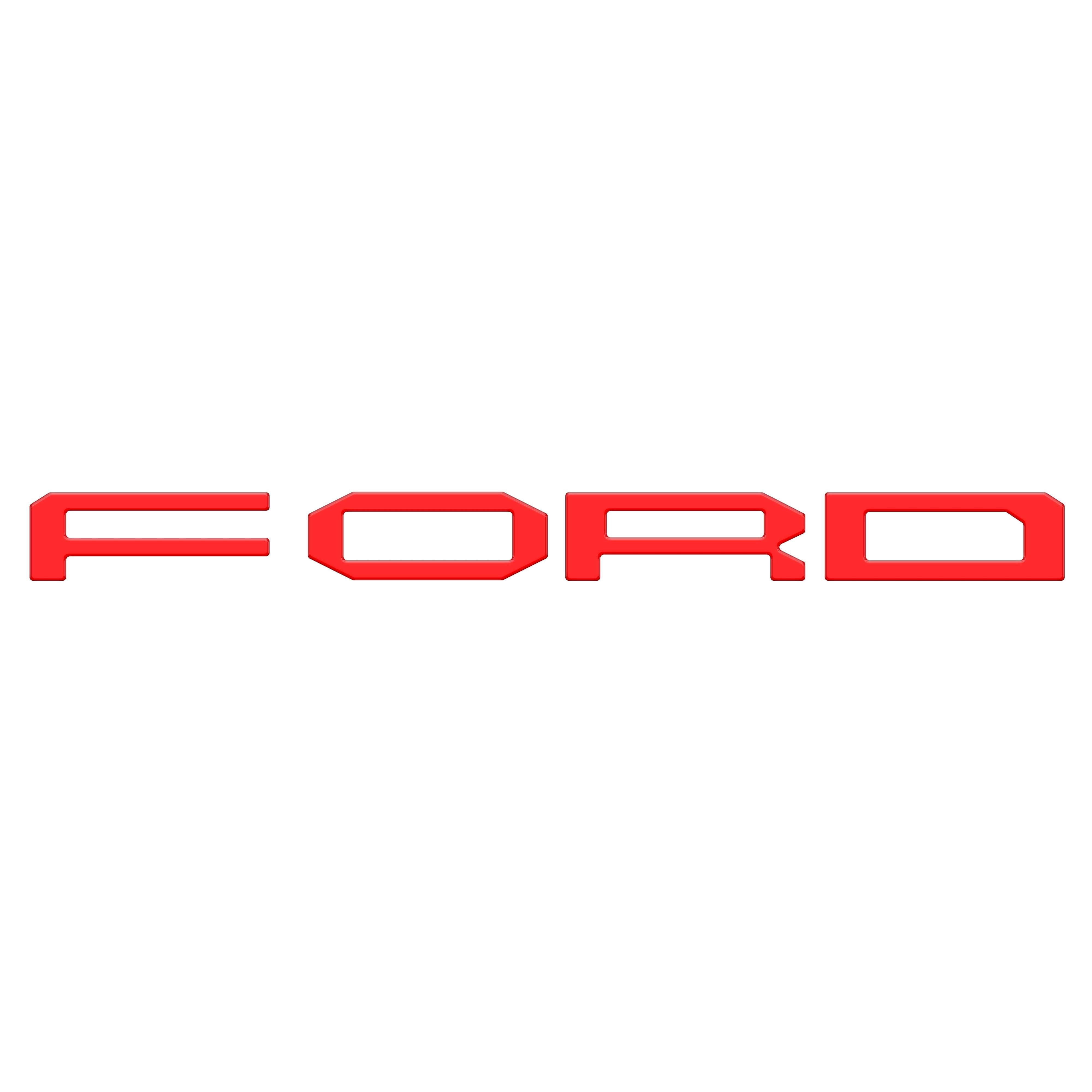 Grille Letter Overlays Fits 2024-2026 Ford Ranger Raptor