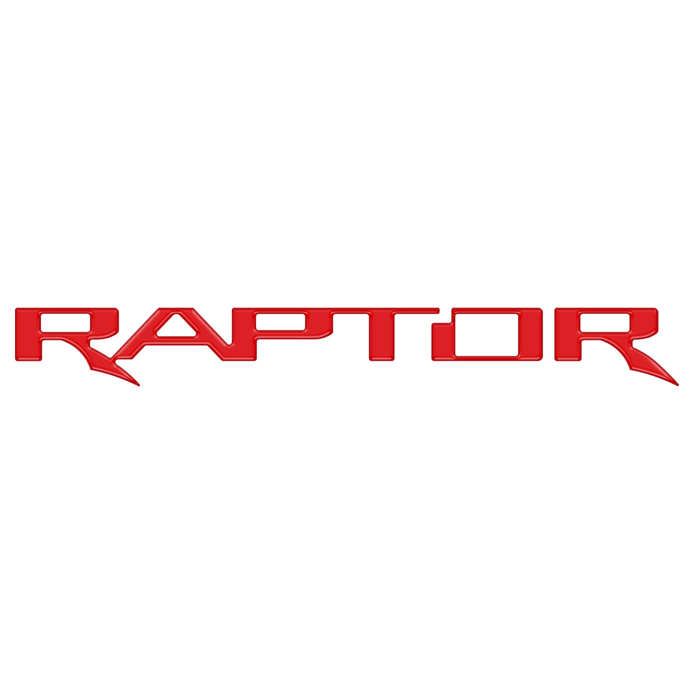 Raptor Tailgate Emblem Inserts Fits 2024-2026 Ford Ranger