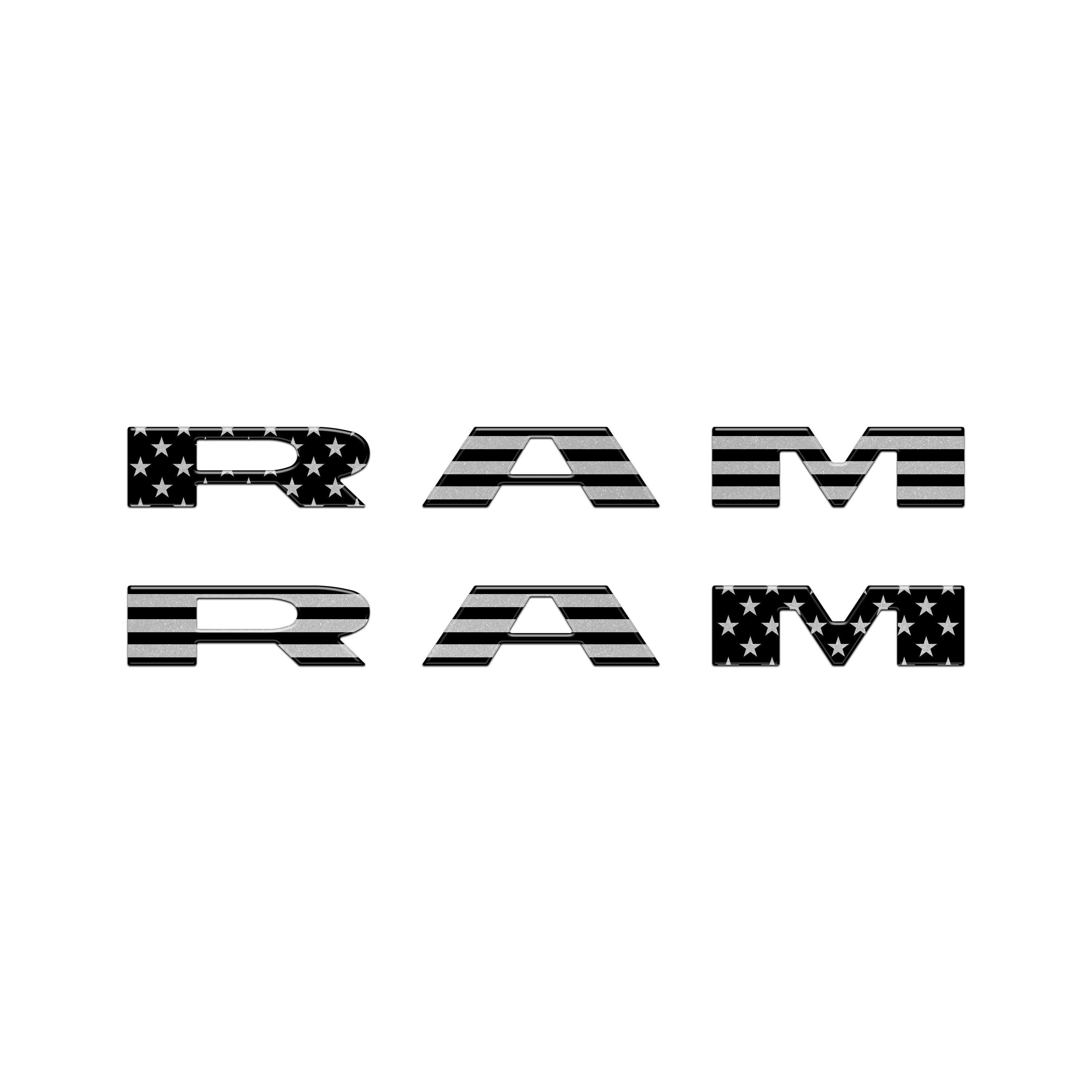 Front Door Emblem Overlays Fits 2025-2026 Ram 1500/2500/3500