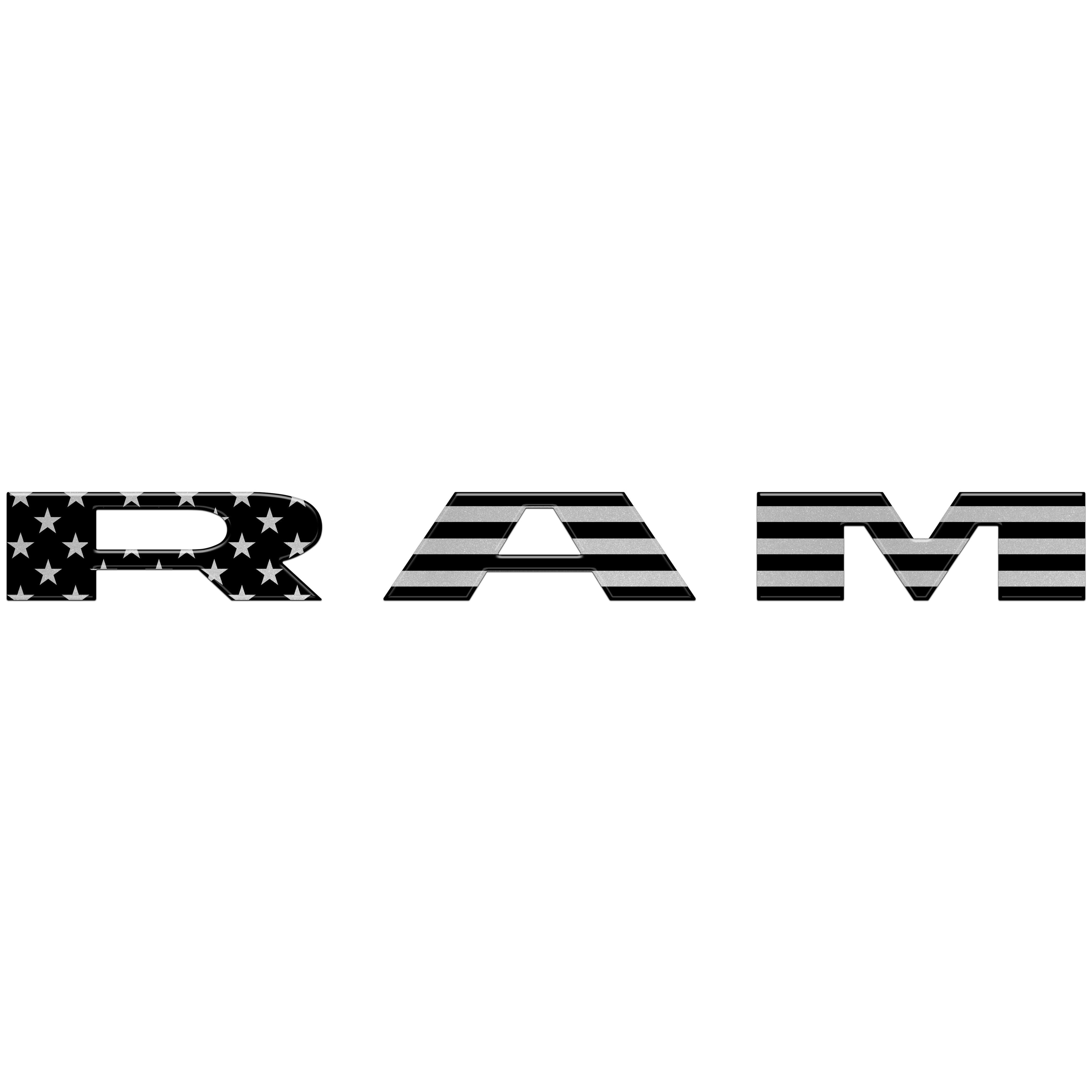 Tailgate Letter Overlays Fits 2025-2026 Ram 1500