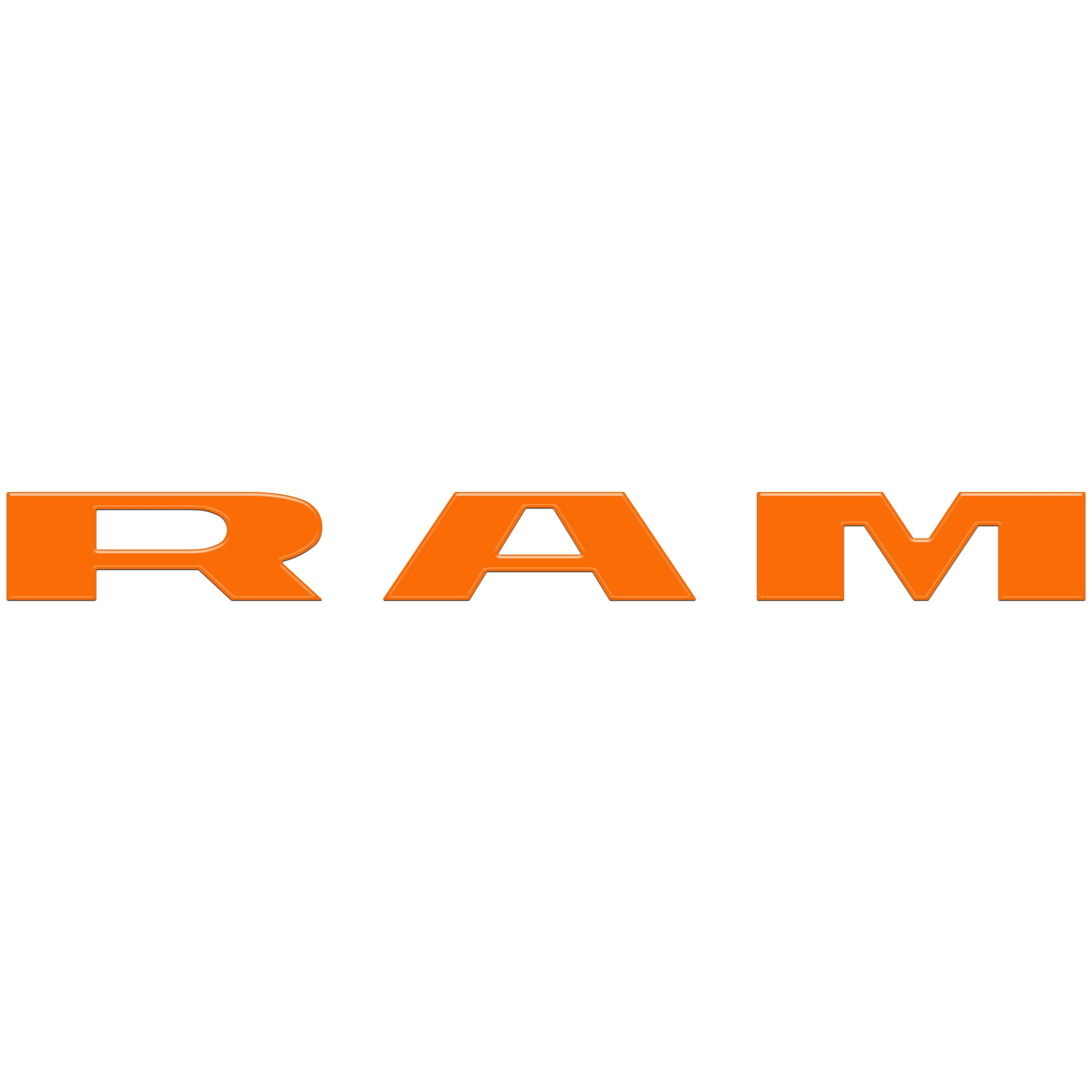 Tailgate Letter Overlays Fits 2025-2026 Ram 2500/3500