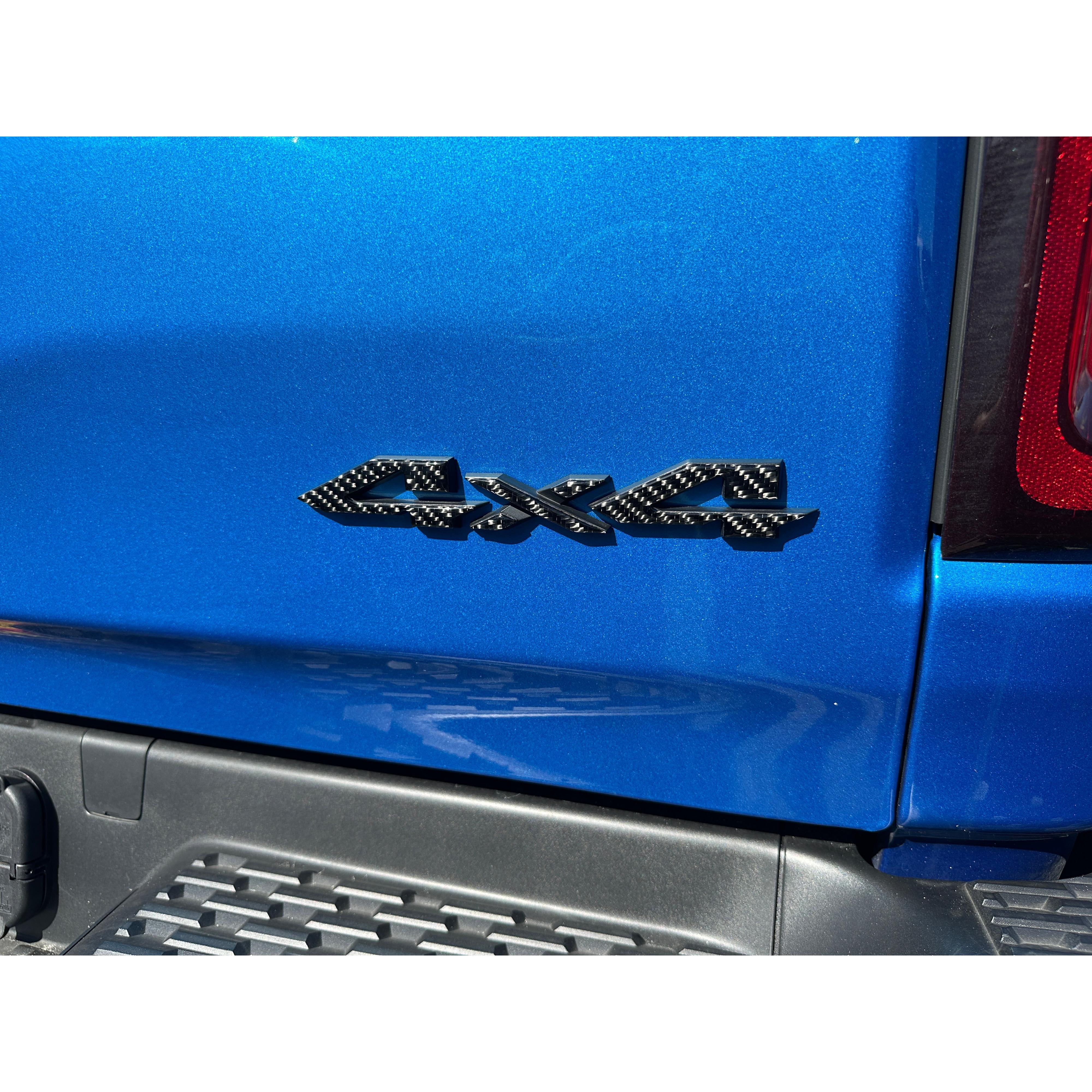 4x4 Tailgate Emblem Letter Overlays Fits 2025-2026 Ram 1500/2500/3500