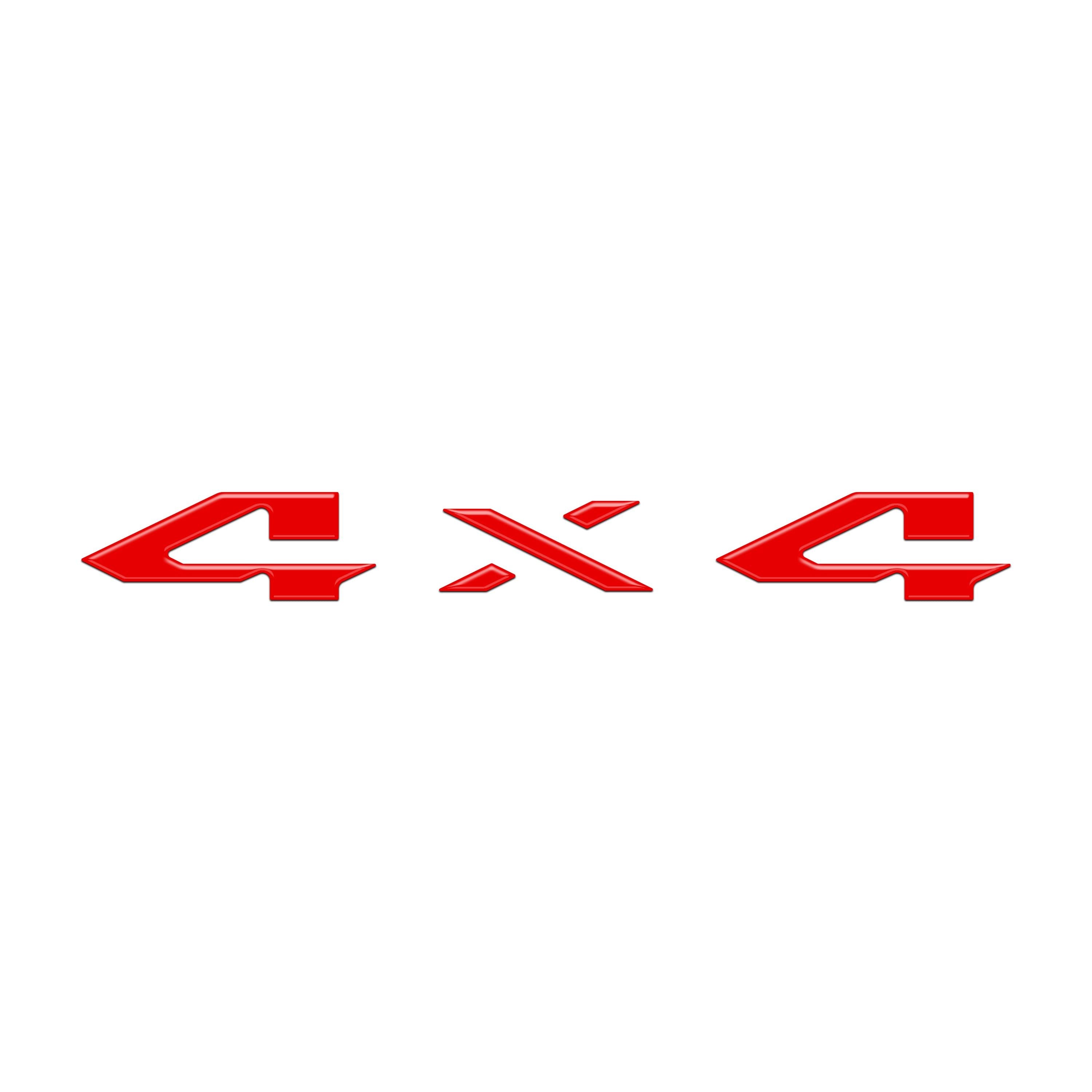4x4 Tailgate Emblem Letter Overlays Fits 2025-2026 Ram 1500/2500/3500