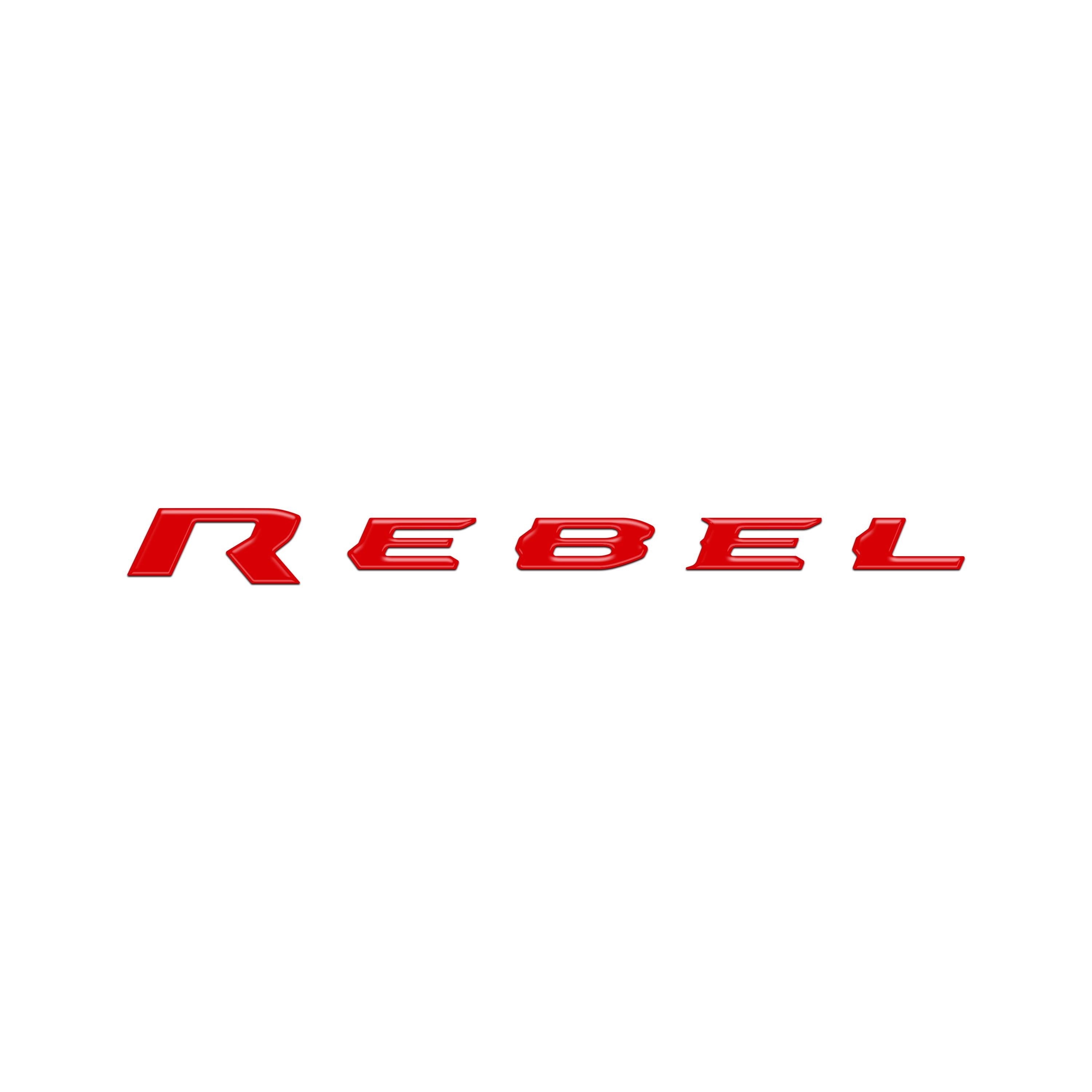 Rebel Tailgate Emblem Letter Inserts Fits 2025-2026 Ram 1500/2500/3500
