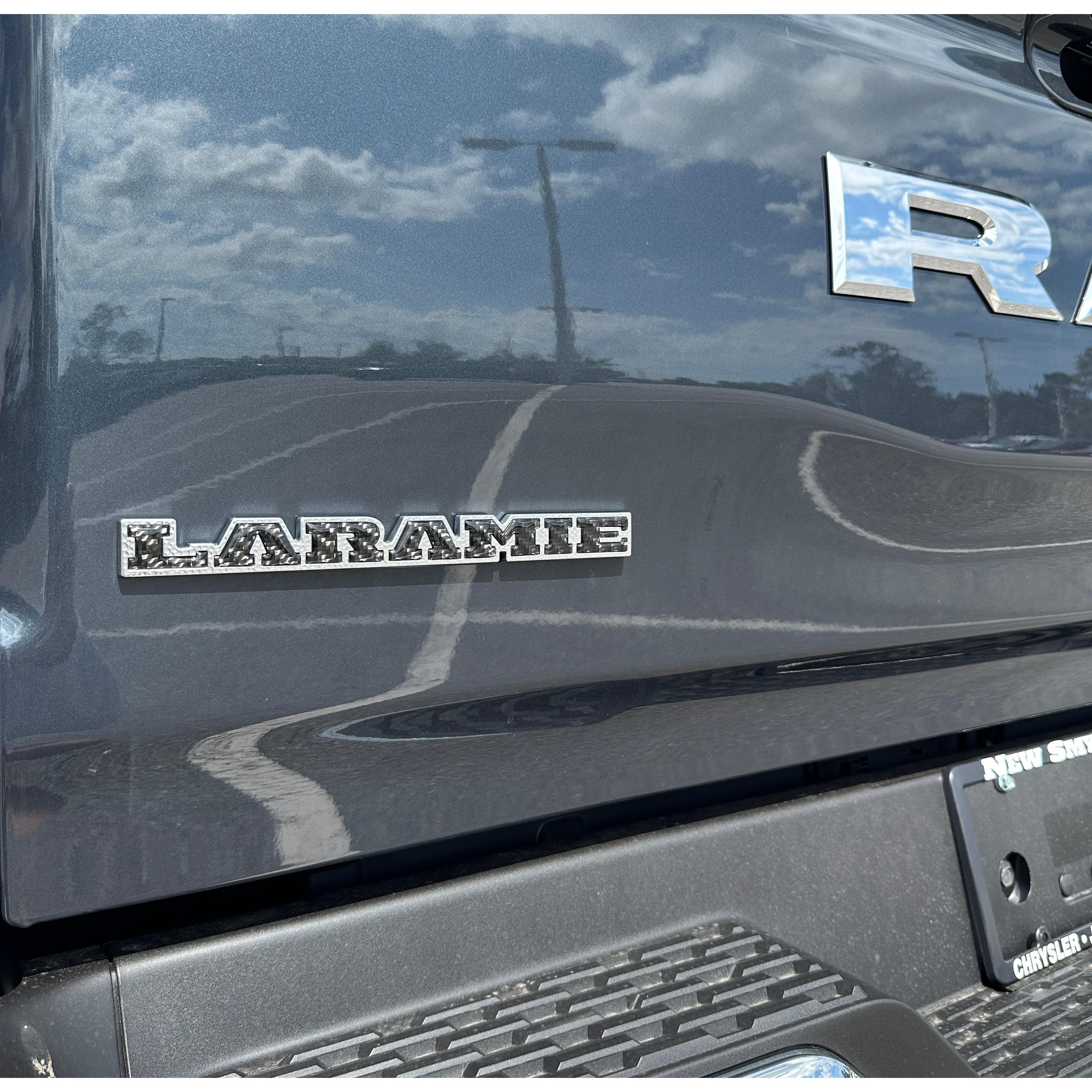 Laramie Tailgate Emblem Letter Inserts Fits 2025-2026 Ram 1500/2500/3500