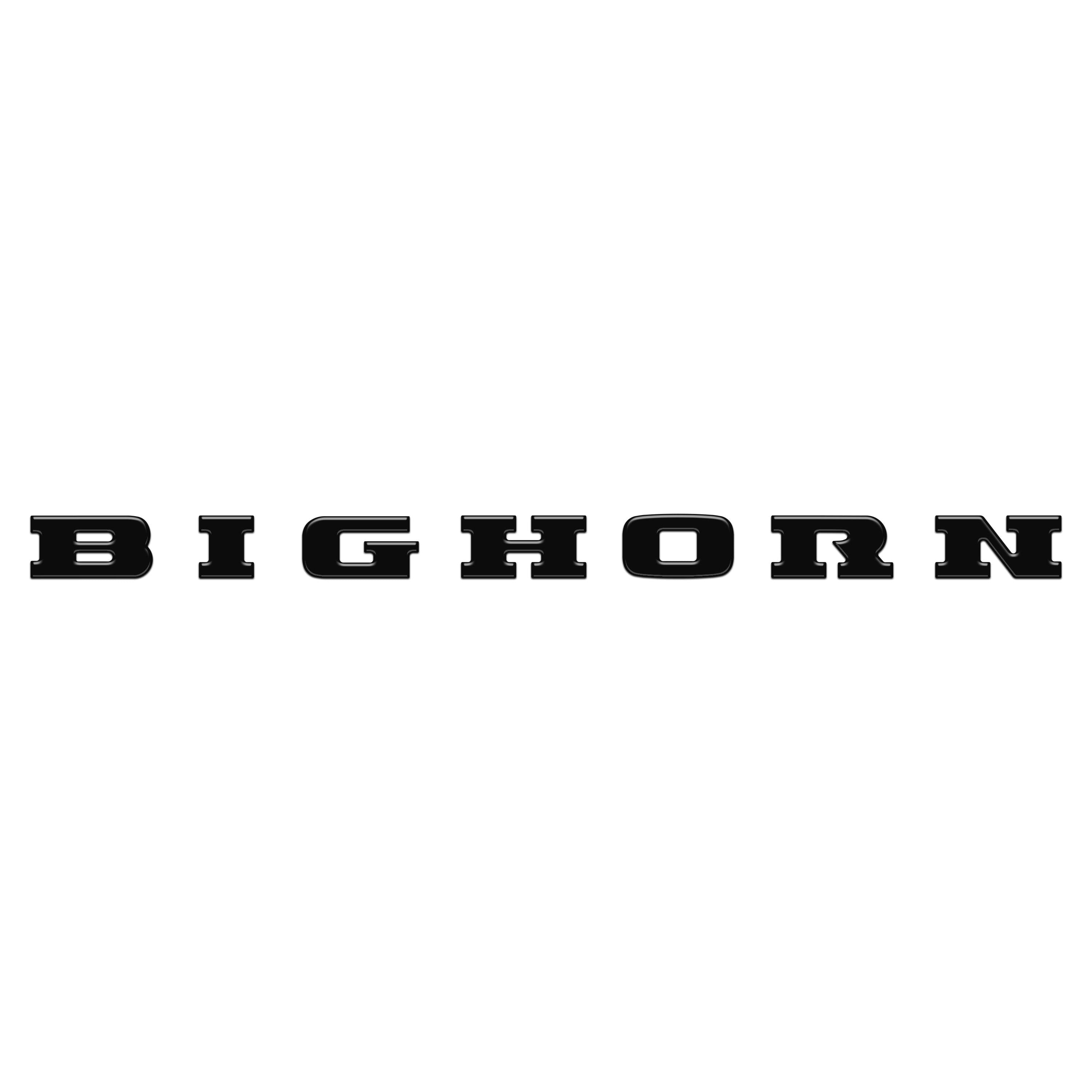 Bighorn Tailgate Emblem Letter Inserts Fits 2025-2026 Ram 1500/2500/3500