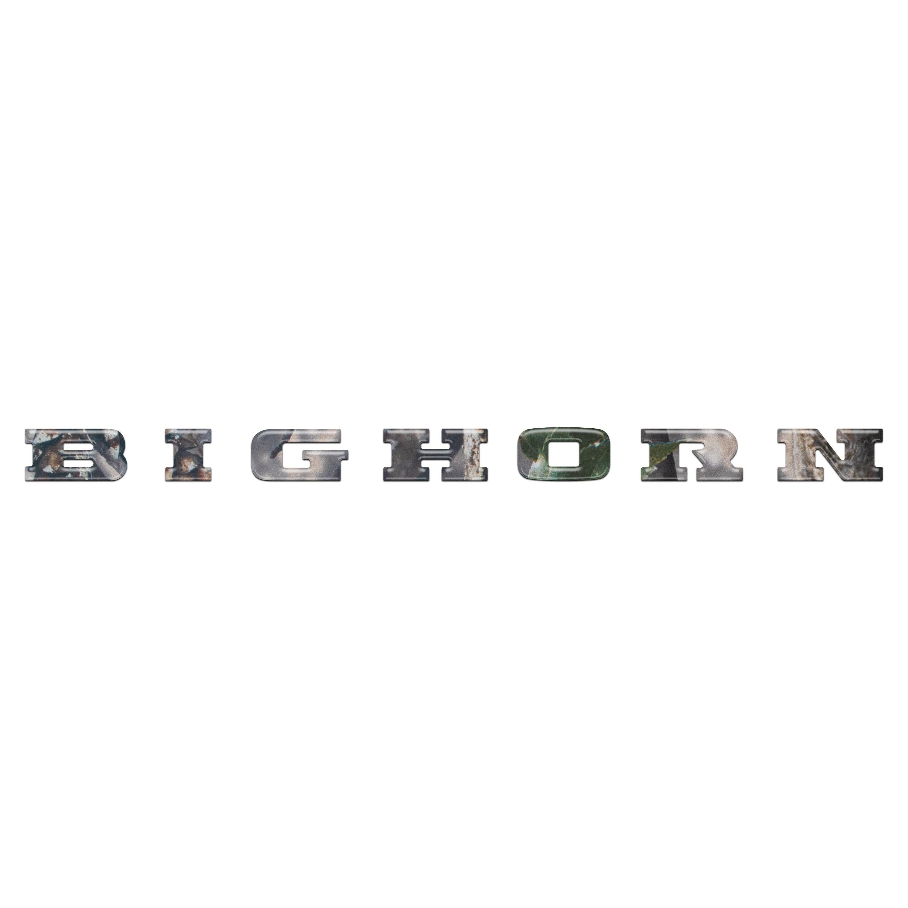 Bighorn Tailgate Emblem Letter Inserts Fits 2025-2026 Ram 1500/2500/3500