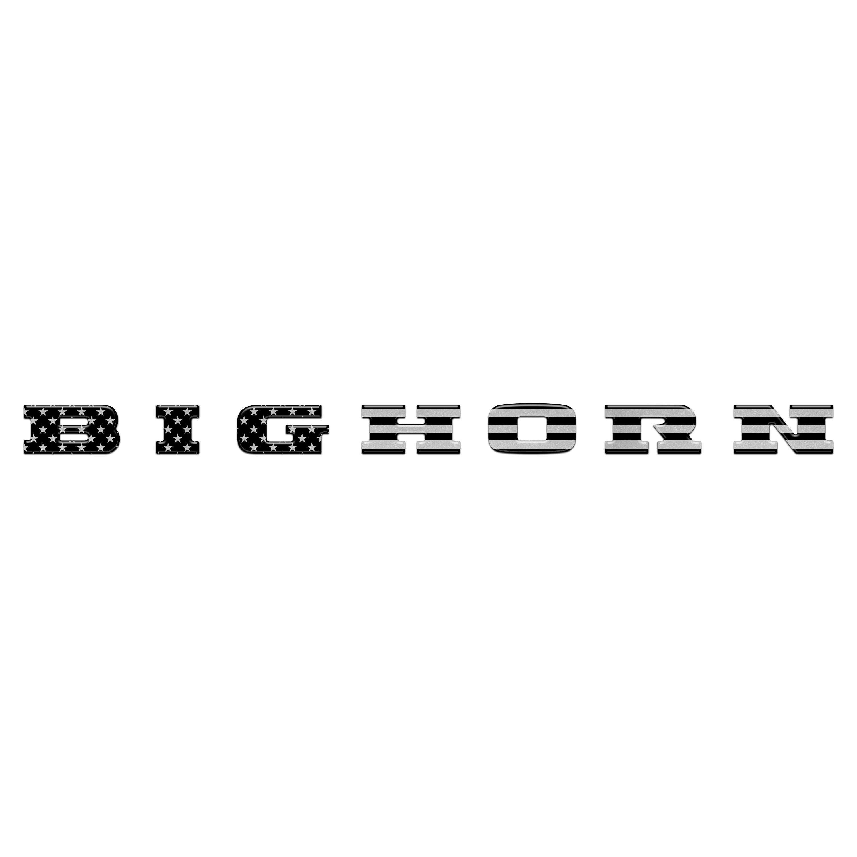 Bighorn Tailgate Emblem Letter Inserts Fits 2025-2026 Ram 1500/2500/3500