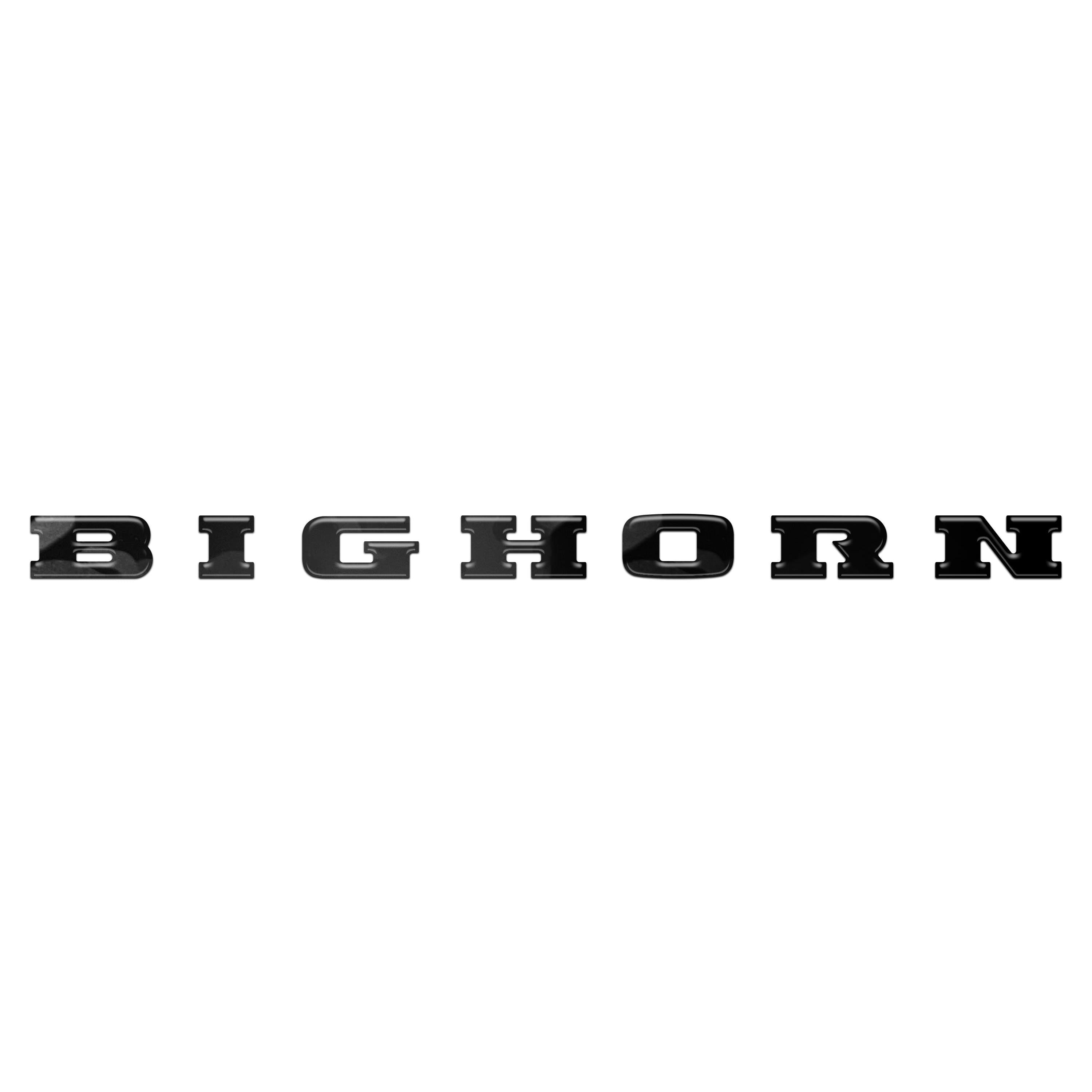 Bighorn Tailgate Emblem Letter Inserts Fits 2025-2026 Ram 1500/2500/3500