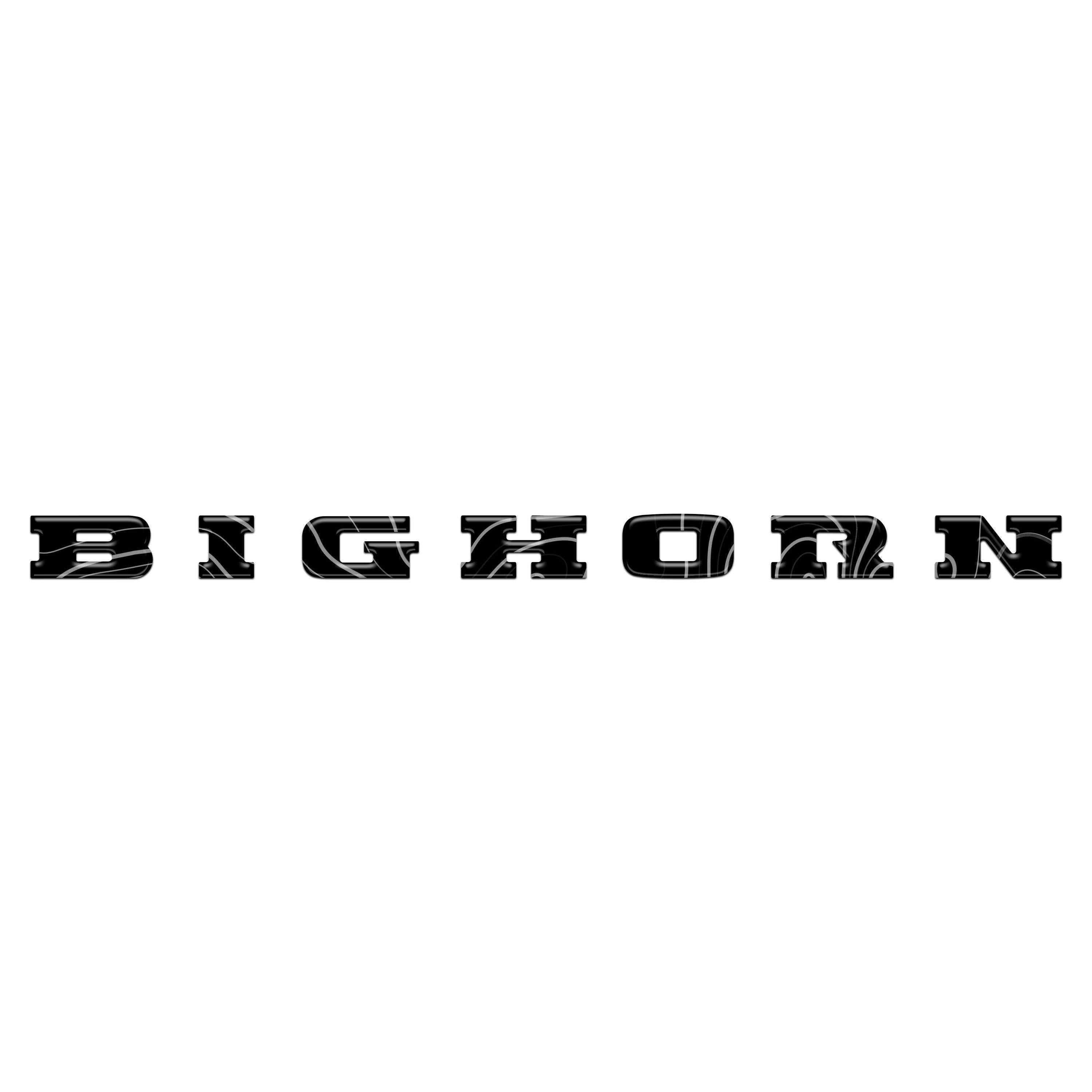 Bighorn Tailgate Emblem Letter Inserts Fits 2025-2026 Ram 1500/2500/3500