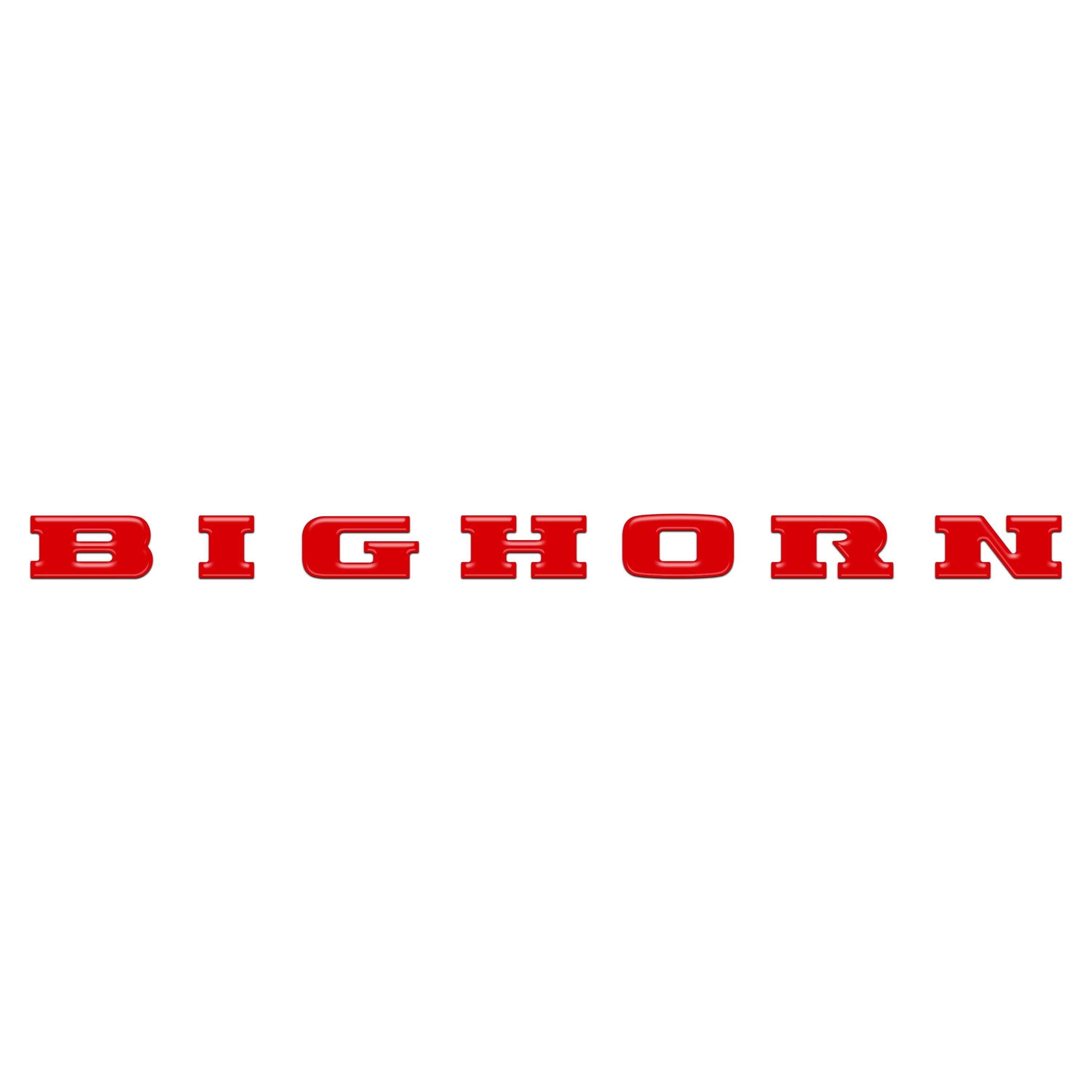 Bighorn Tailgate Emblem Letter Inserts Fits 2025-2026 Ram 1500/2500/3500