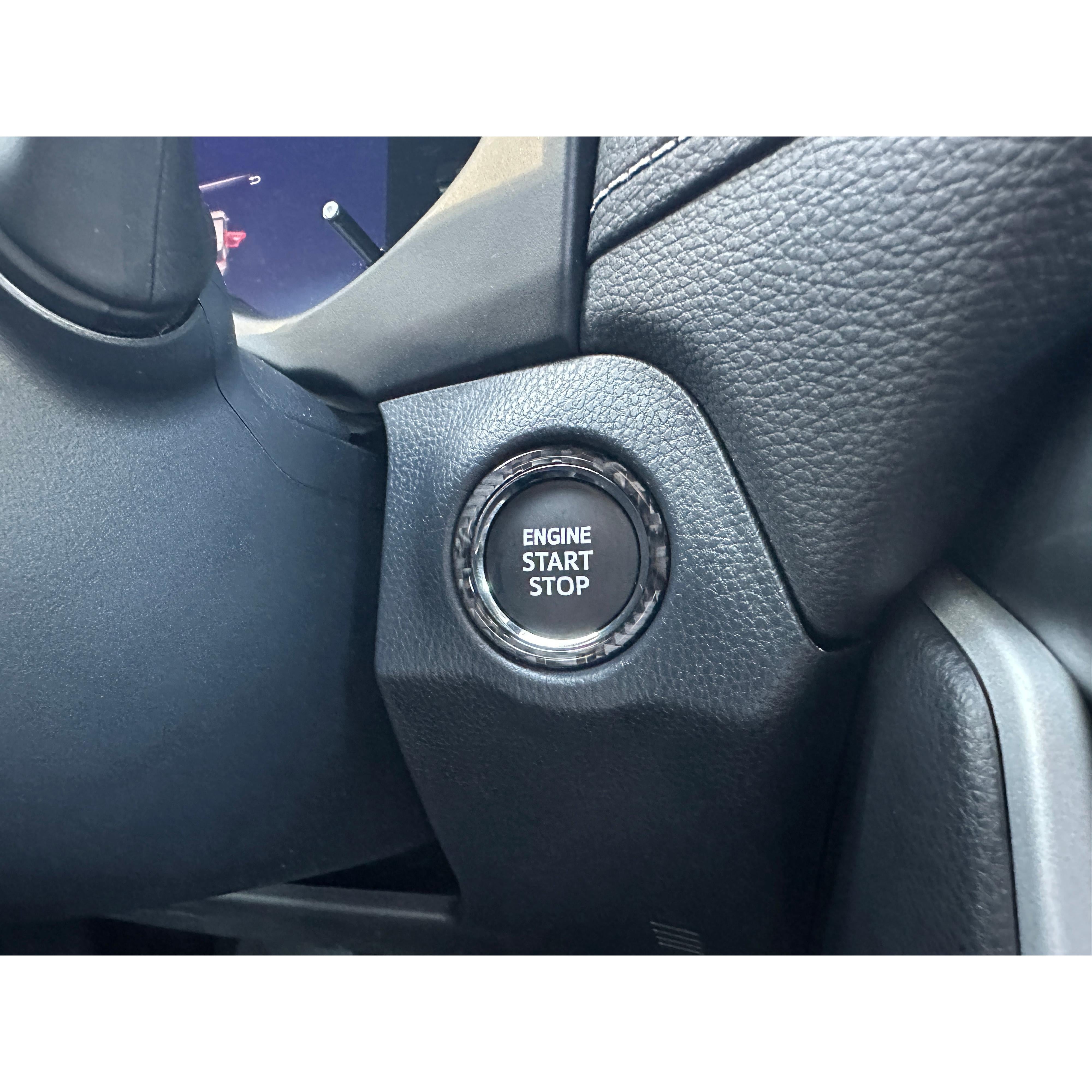 Start Button Accent Trim Fits 2019-2025 Toyota Rav4