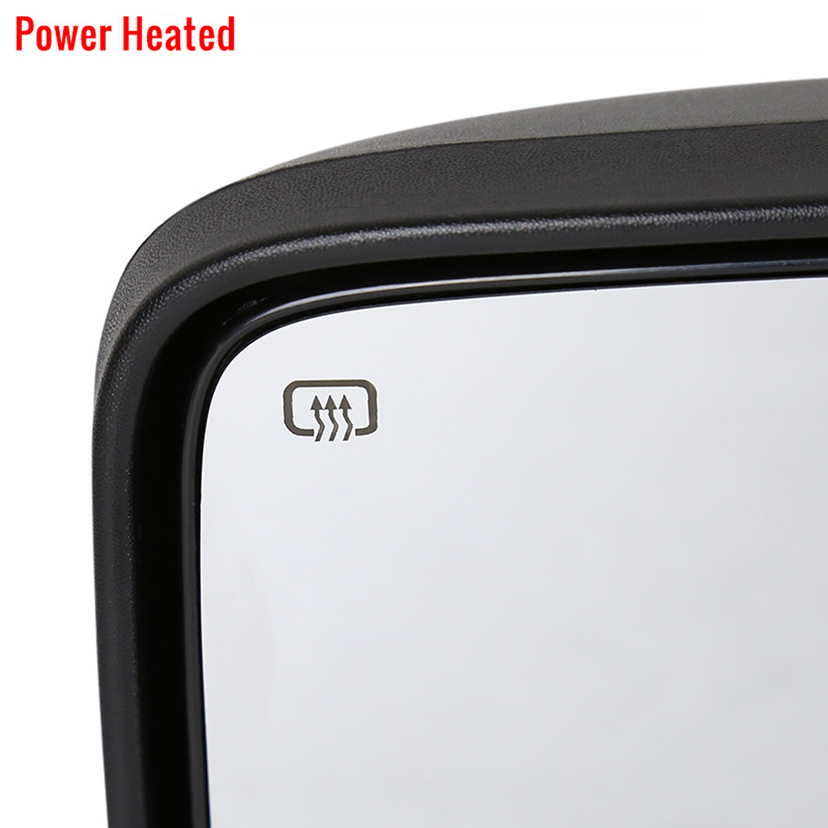2007-2014 Ford F-150 Chrome Power Adjustable & Heated Side Mirror w/ LED Amber Turn Signal & Puddle Light - Driver Side Only