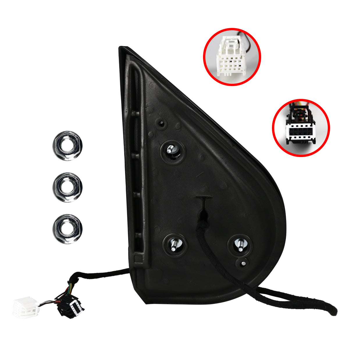 2007-2013 Chevrolet Silverado/GMC Sierra Chrome Power Adjustable & Heated Side Mirror w/ LED Turn Arrow Signal & Puddle Light - Driver Side Only