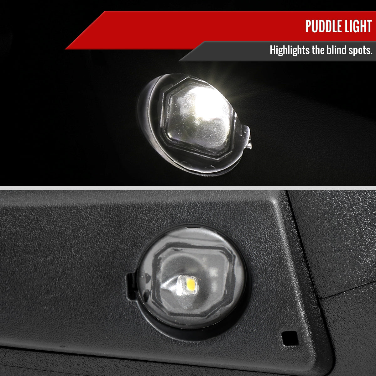 2019-2026 Chevrolet Silverado 1500 Chrome Power Adjustable, Manual Fold, BSD & Heated Side Mirror w/ LED Puddle and Turn Signal Light - Driver Side Only