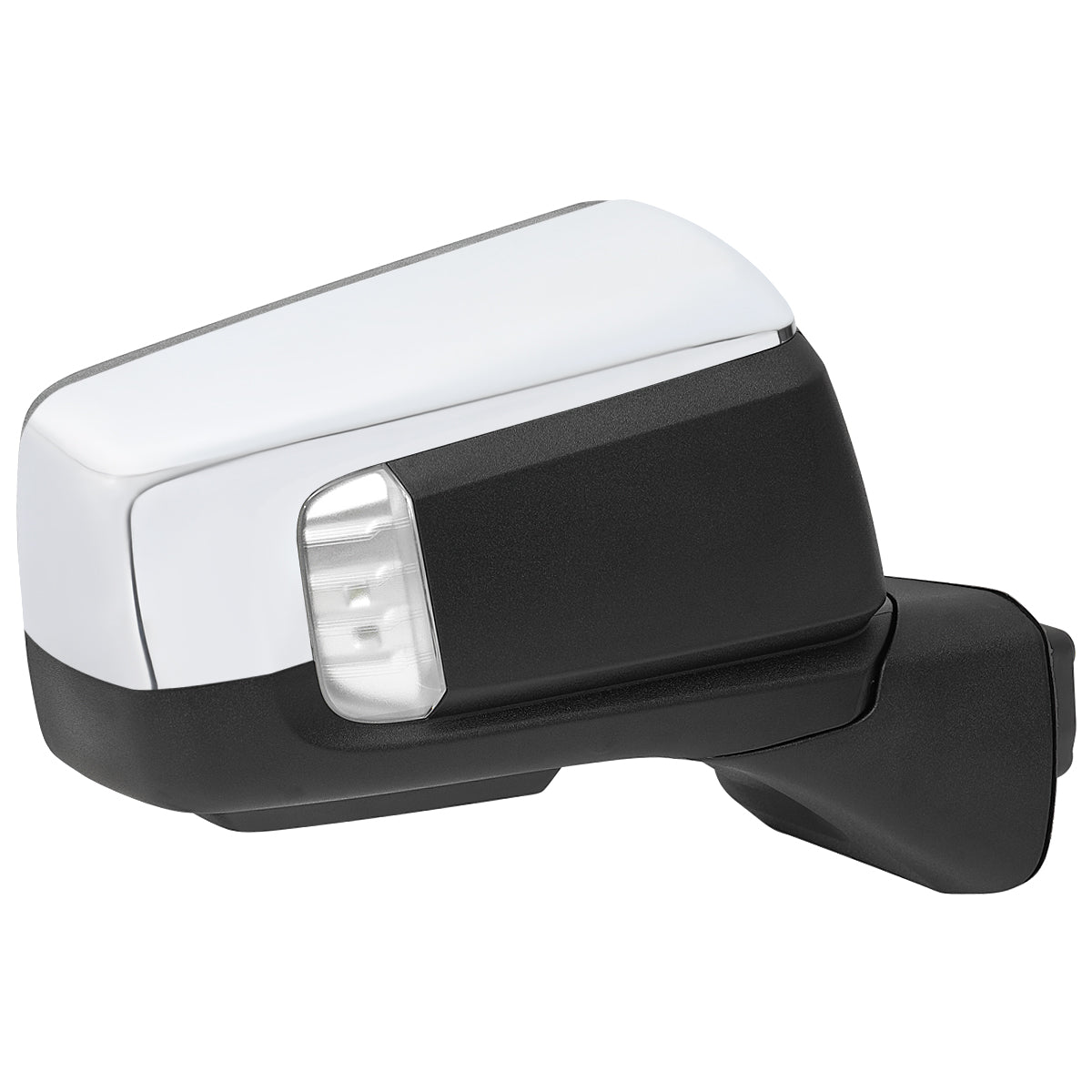 2019-2026 Chevrolet Silverado 1500 Chrome Power Adjustable, Auto-Fold, BSD & Heated Side Mirror w/ LED Puddle and Turn Signal Light - Passenger Side Only