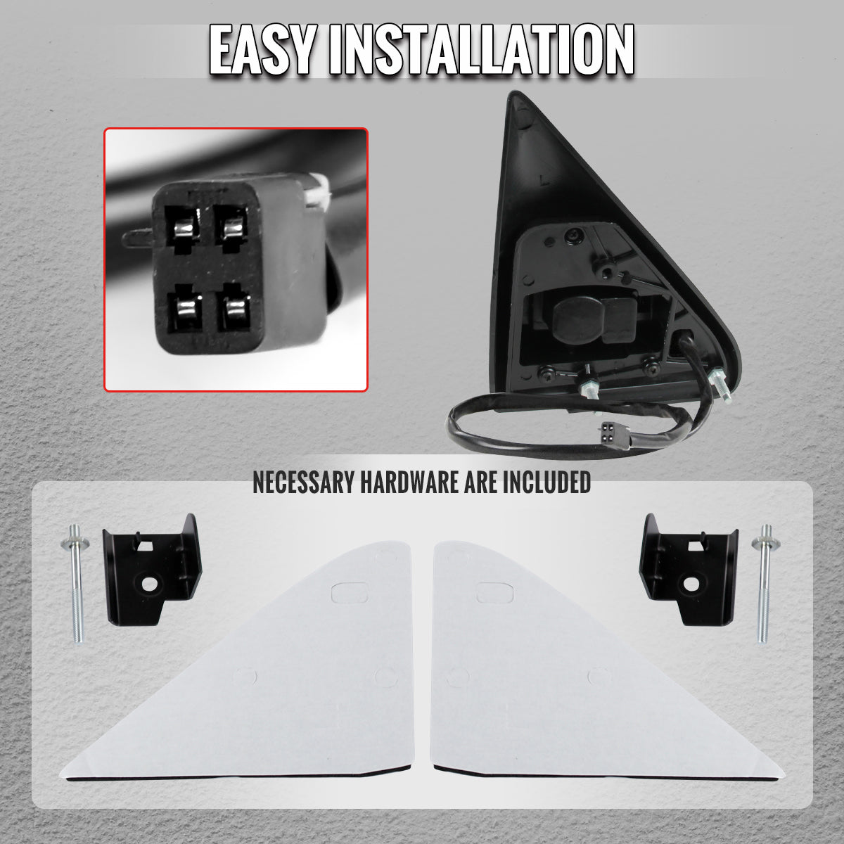 1988-2002 Chevrolet C/K C3500/Tahoe GMC Yukon/Suburban Power Adjustable & Manual Extendable Towing Mirrors