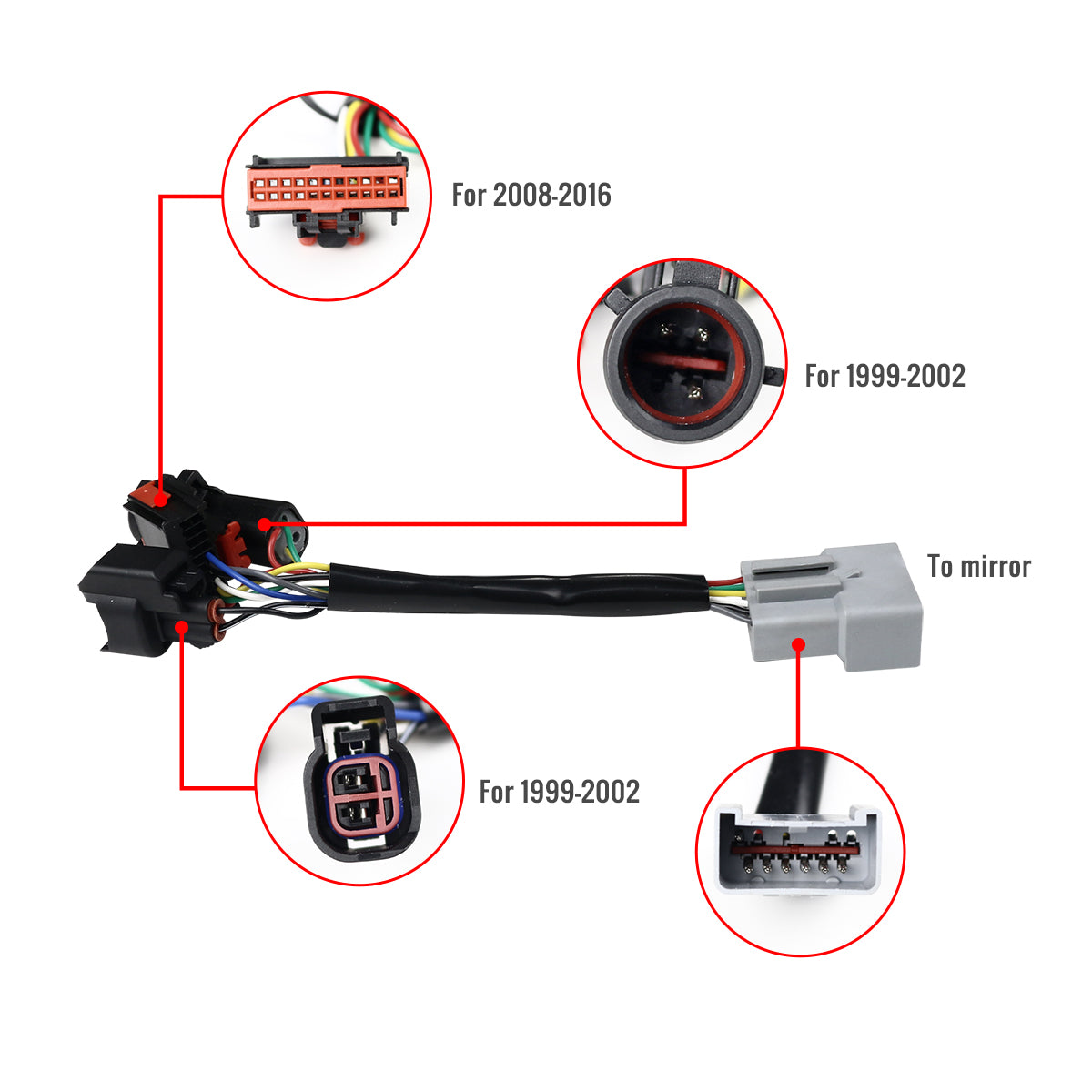 1999-2016 Ford F-250/F-350/F-450 Power Adjustable, Heated, & Manual Extendable Towing Mirrors w/ Smoked Lens LED Turn Signal & Clearance Lights