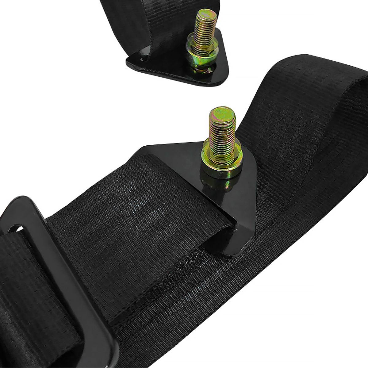Universal Black 4 Point Racing Seat Belt Buckle Safety Harness