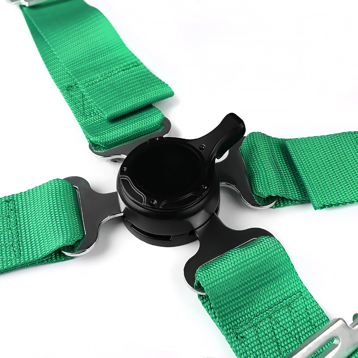 Universal Green 4 Point Quick Release Camlock Racing Seat Belt Safety Harness