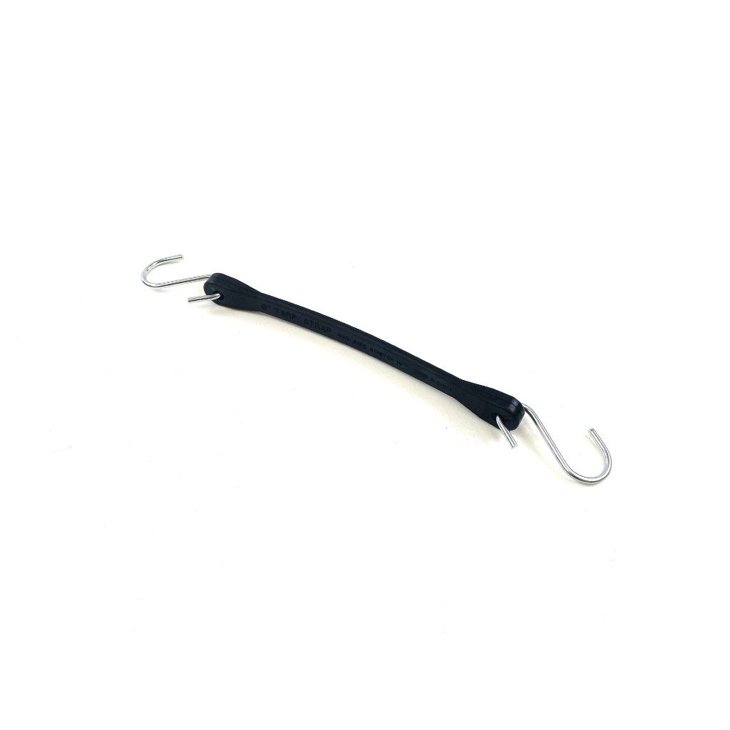 RTS1001 - Tarp Straps (9" Rubber Tarp strap with two hooks)