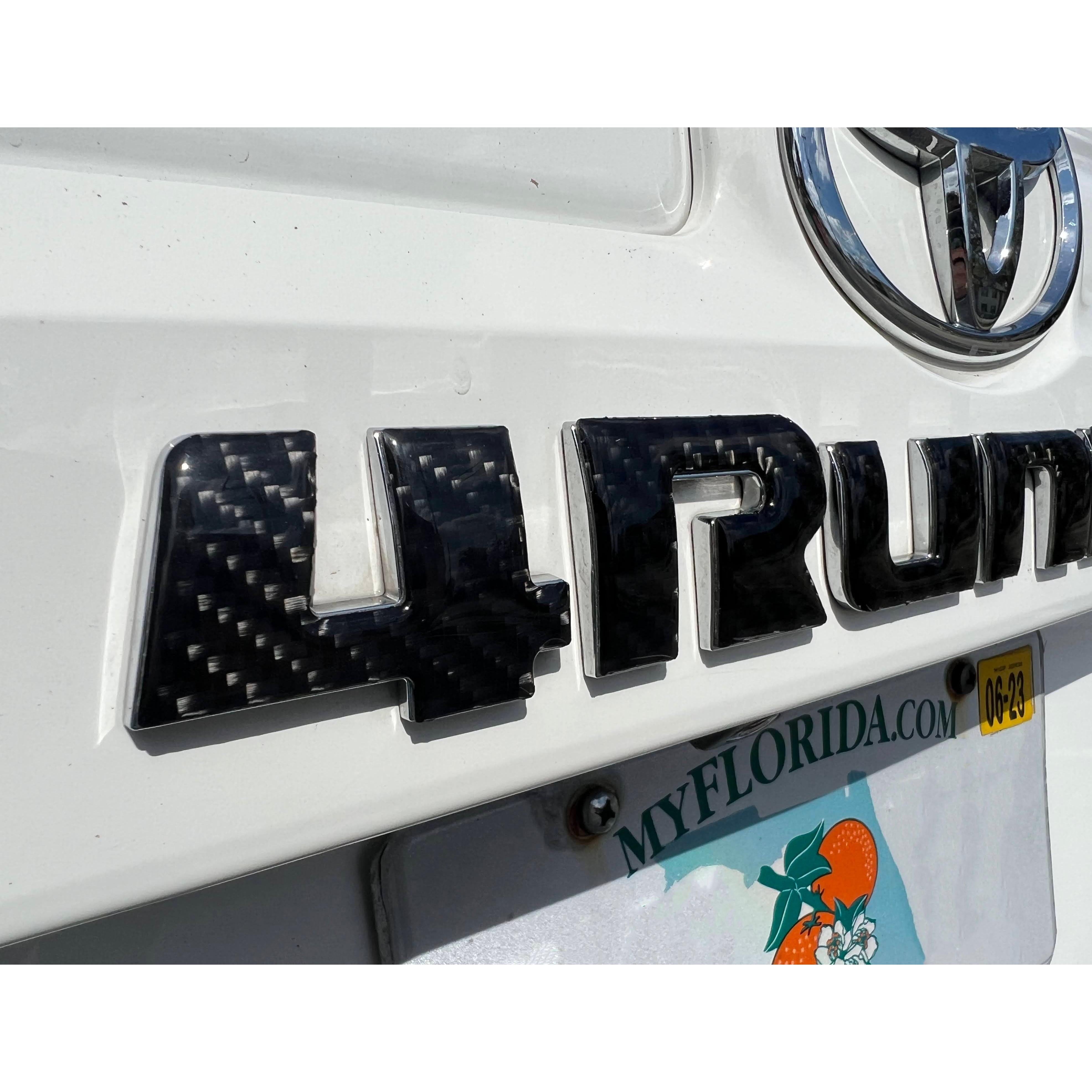Rear Hatch Letter Overlays Fits 2010-2024 Toyota 4Runner