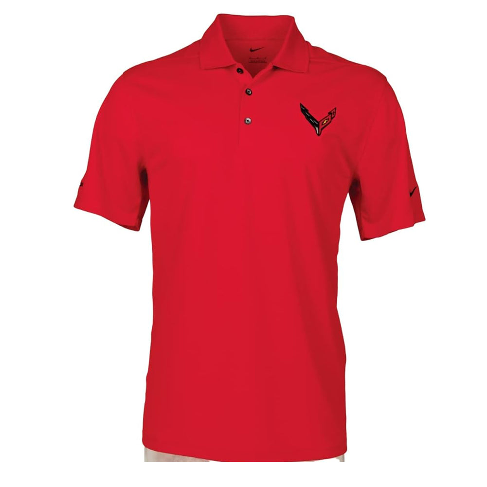 C8 Corvette Z06 Nike Polo Shirt with Embroidered Logo-SR1 Performance