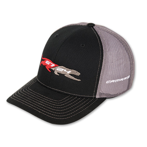 Camaro Panther 67/24 Trucker Hat - Black for Chevrolet Camaros-SR1 Performance
