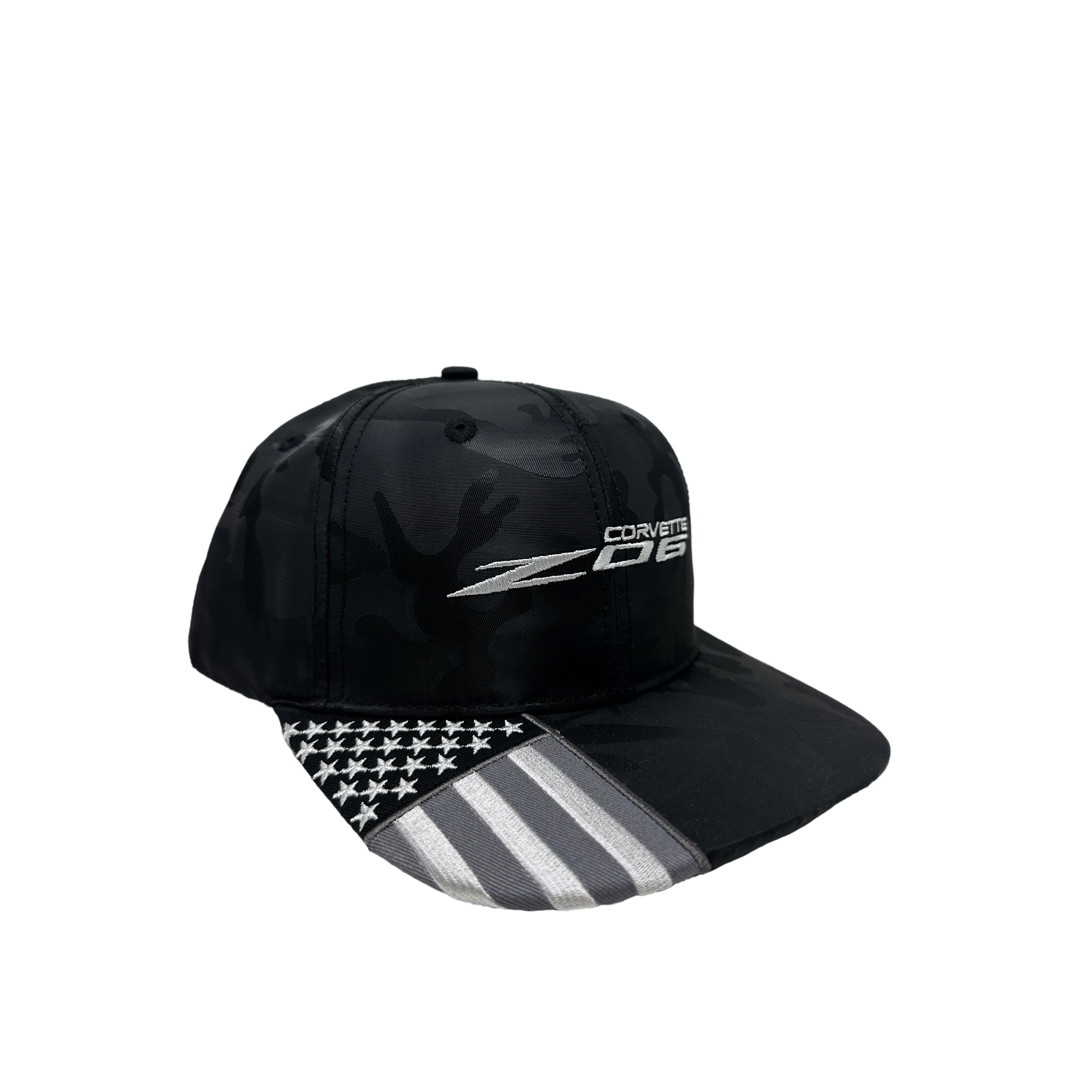 2023 C8 Corvette Z06 Camo USA Flag Hat - Chevrolet Snapback Cap-SR1 Performance