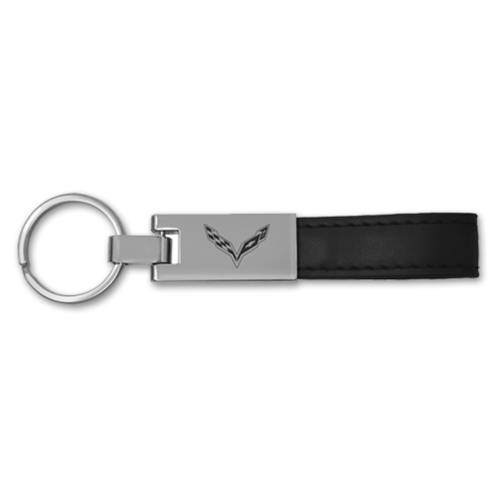 C7 Corvette Leather Loop Key Chain - Officially Licensed Chevrolet Keychain-SR1 Performance