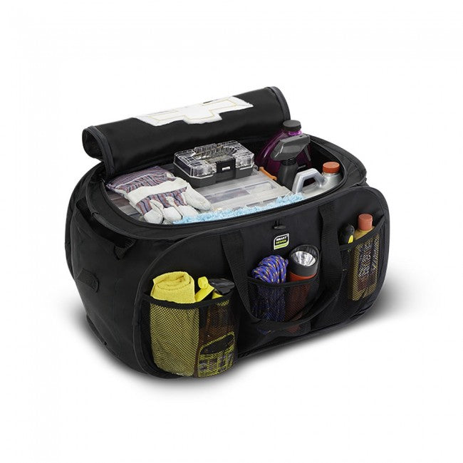 Chevrolet Gold Bowtie Pop Up Trunk Organizer - Black-SR1 Performance