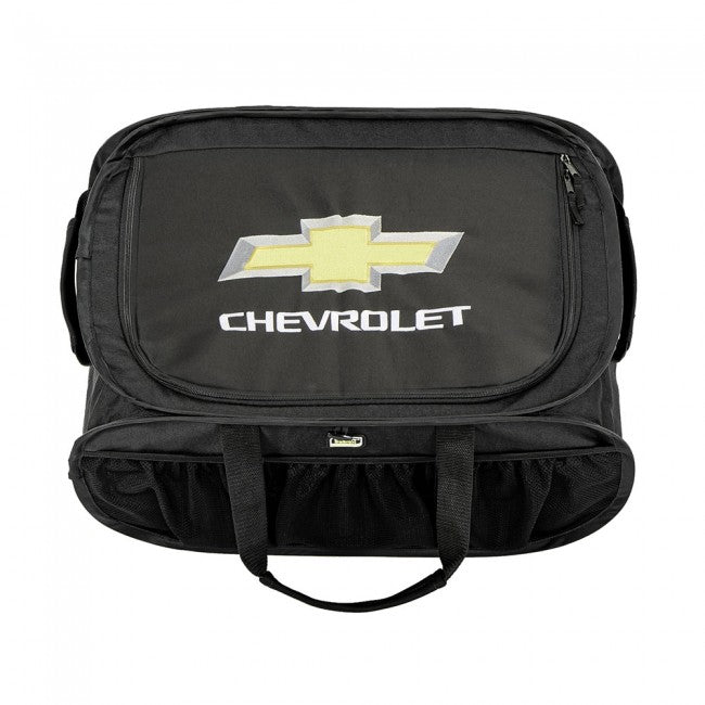 Chevrolet Gold Bowtie Pop Up Trunk Organizer - Black-SR1 Performance