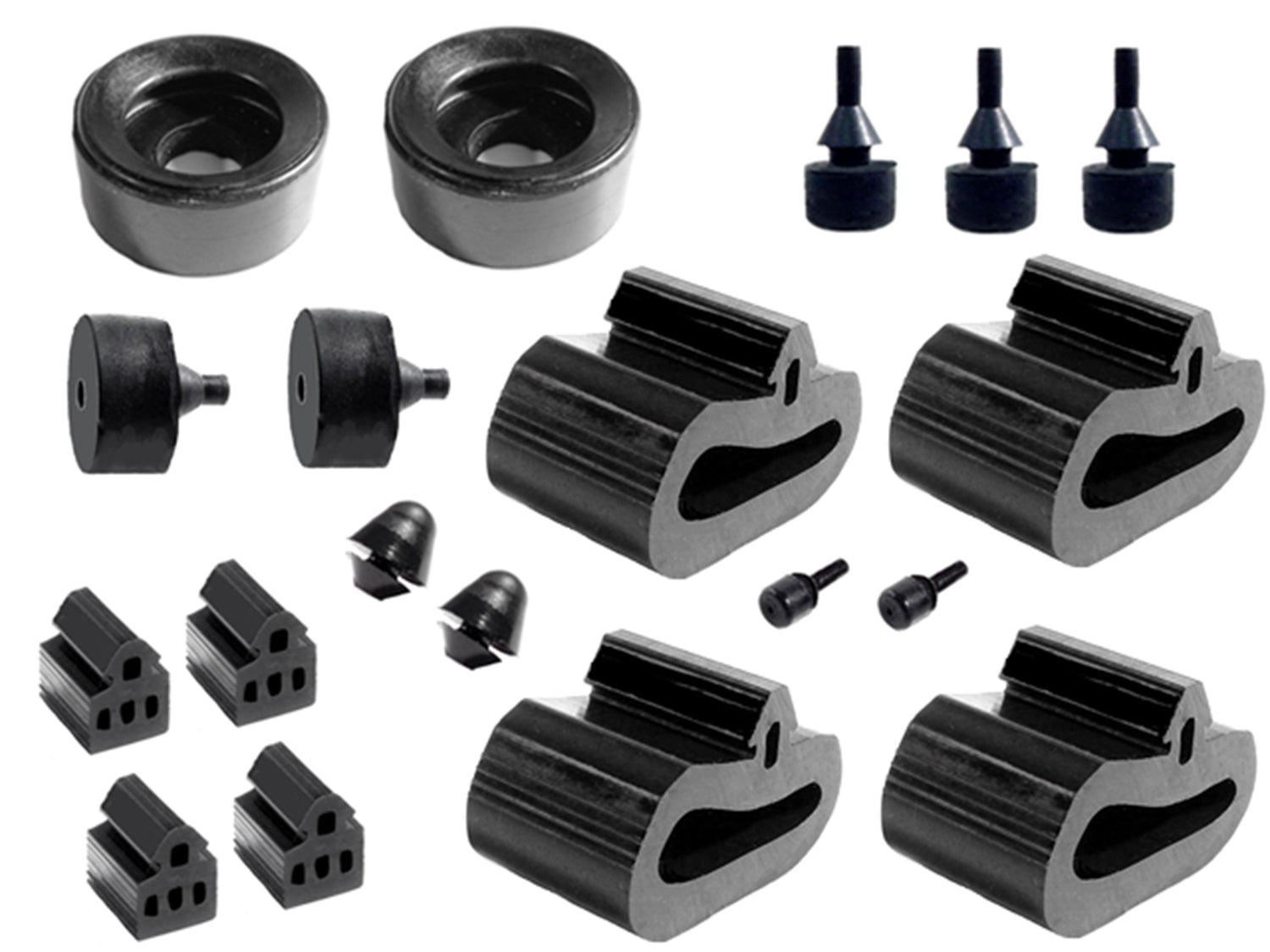Snap-In-Bumper Kit - 19 Piece For Plymouth Duster, Scamp, Valiant 1971; SBK 2332