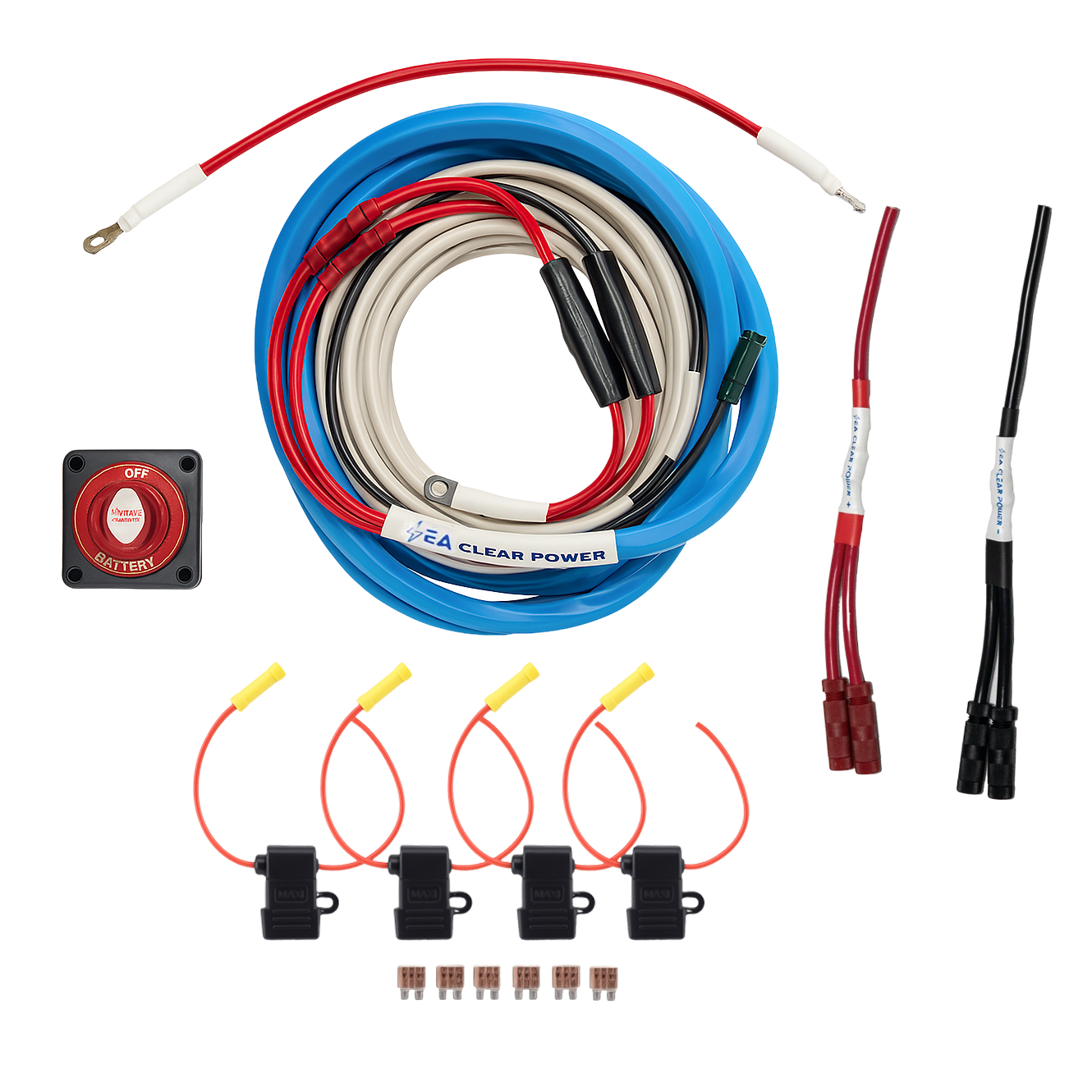 Sea Clear Power #1 Rated Bass Boat Marine Graph Wiring Harness - for The Sole Purpose of Wiring up Your Marine Electronics