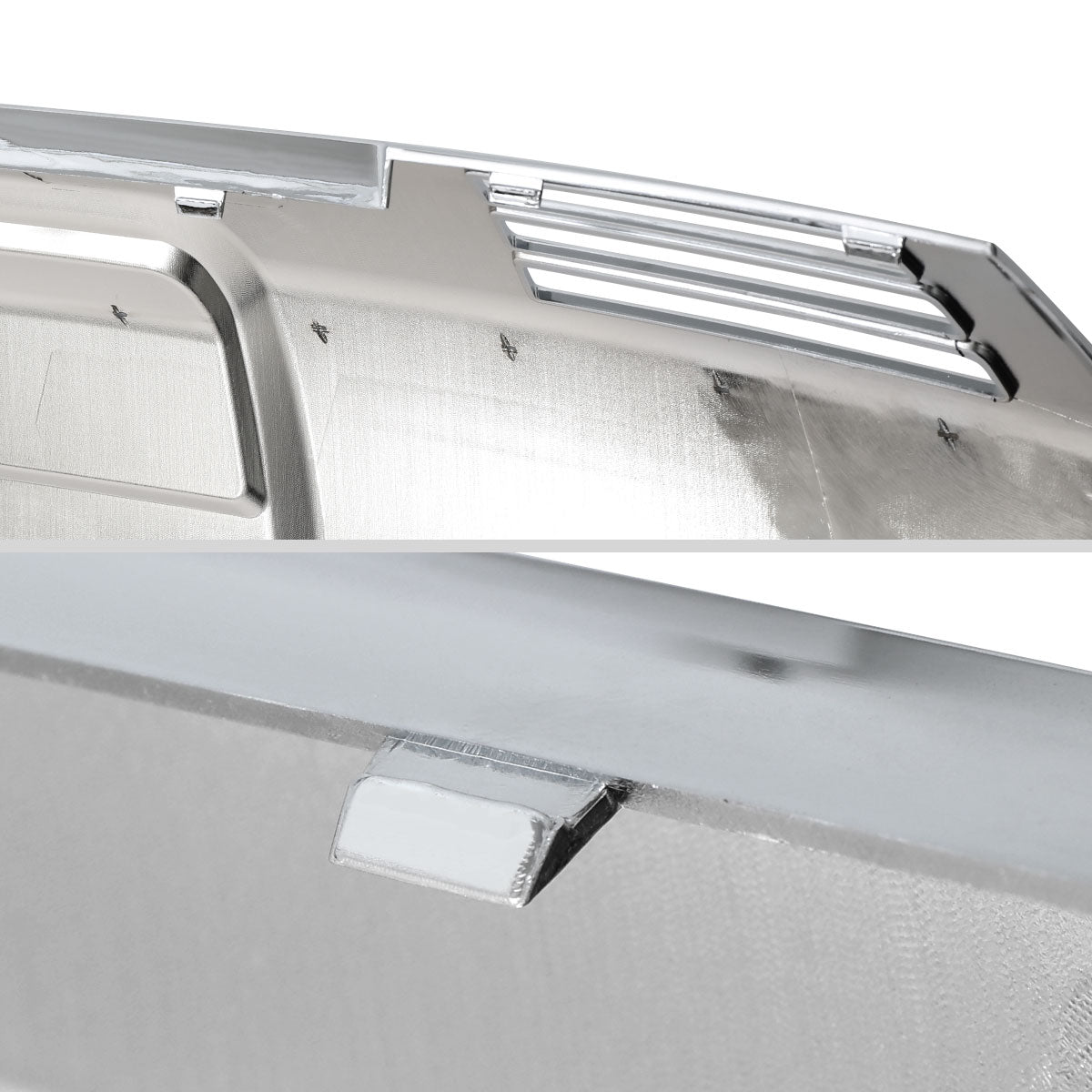 2022-2024 Chevrolet Silverado 1500 Chrome Front Bumper Lower Valance Skid Plate