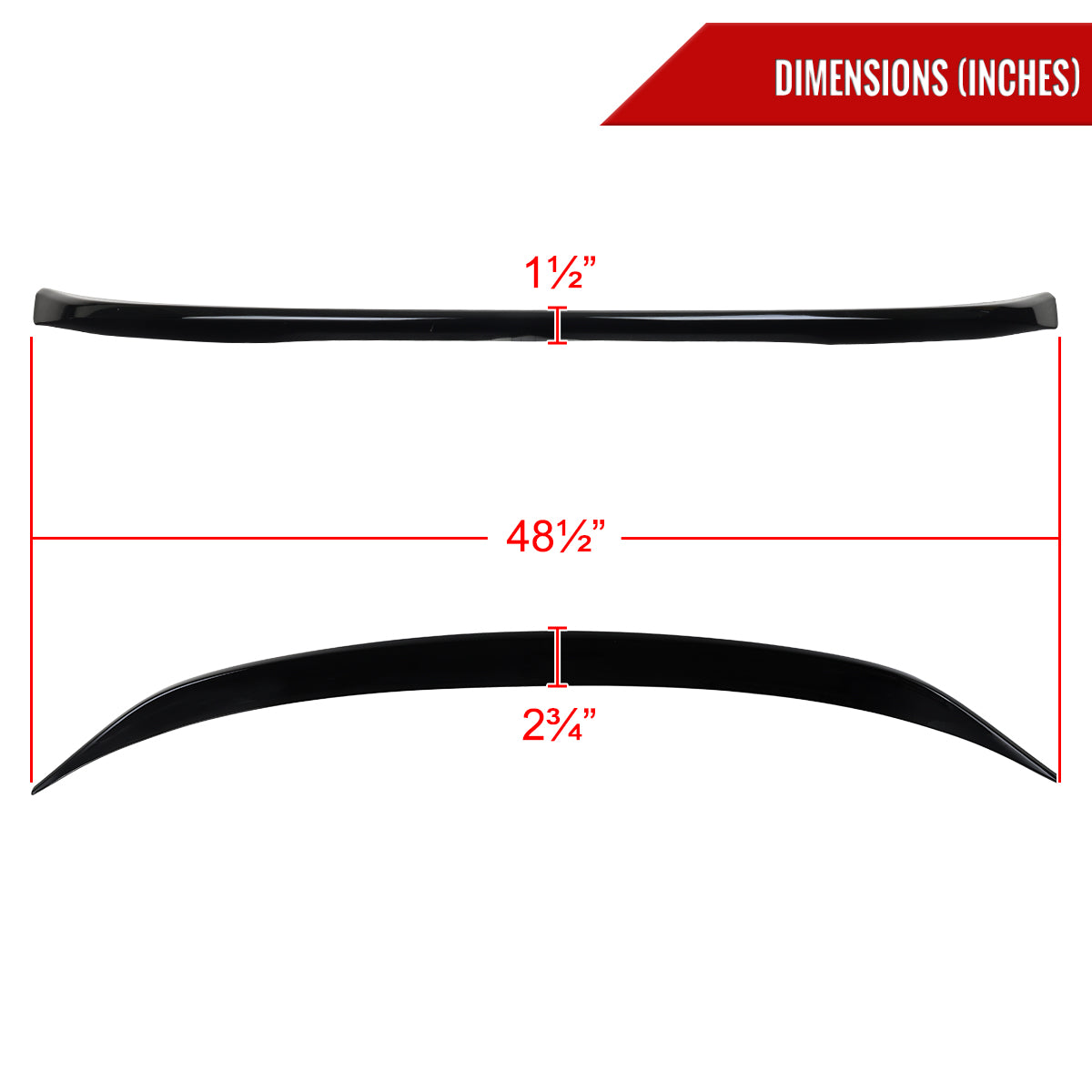2019-2025 BMW G20 G80 3 Series 330i Glossy Black M Perfromance Aesthetic ABS Rear Trunk Spoiler