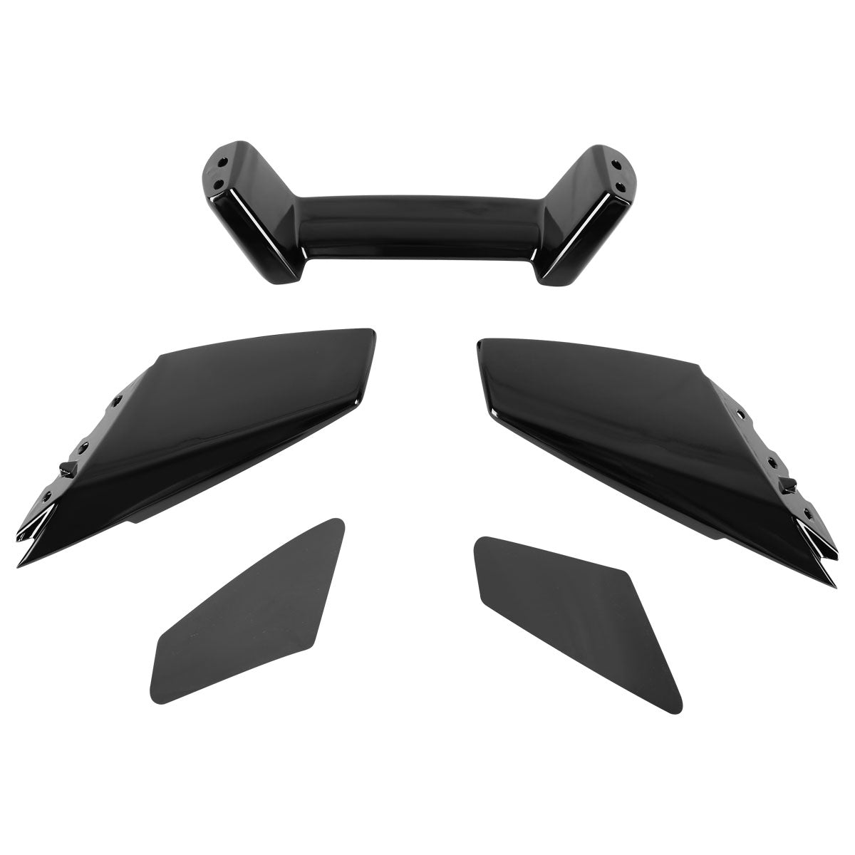 2015-2022 Ford Mustang Glossy Black GT500 Style Rear Trunk Spoiler Kit