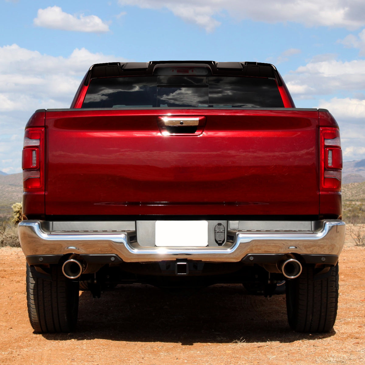2019-2024 Dodge RAM 1500 Rear Roof Glossy Black Truck Spoiler Wing Kit