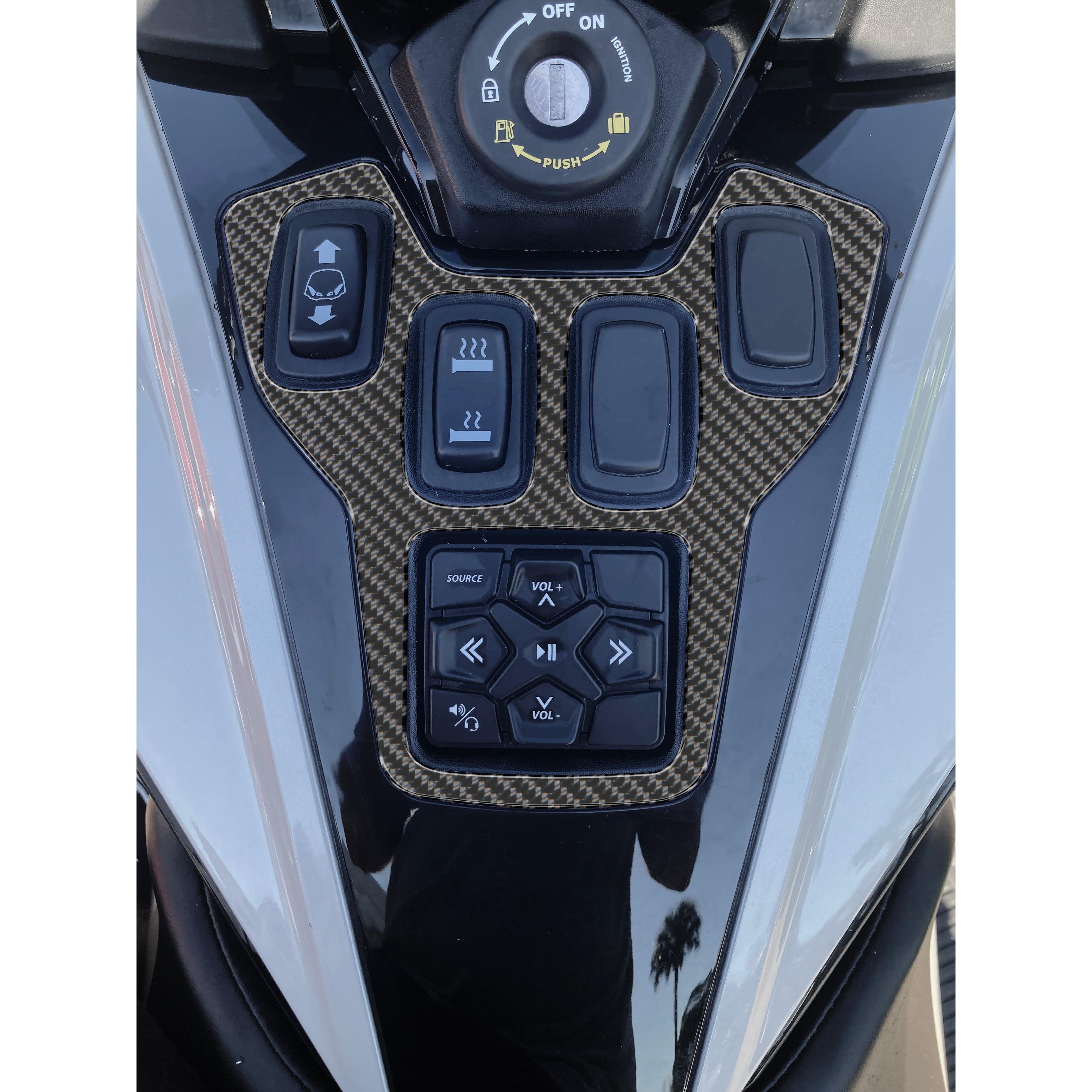 Center Console Switch Panel Accent Overlay Fits 2020-2023 Can-Am Spyder RT