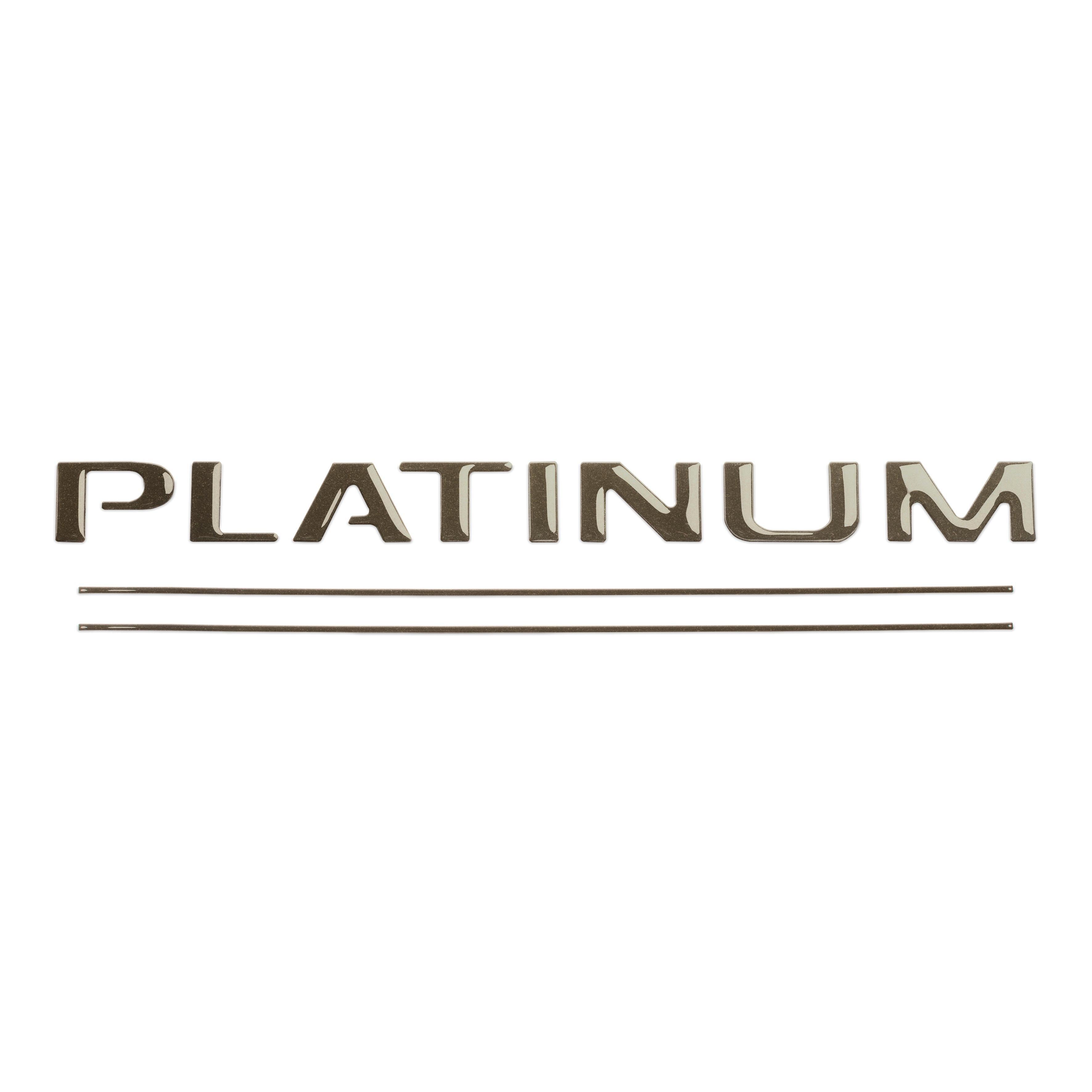 Tailgate Letter and Line Inserts Fits 2017-2019 Ford Super Duty Platinum