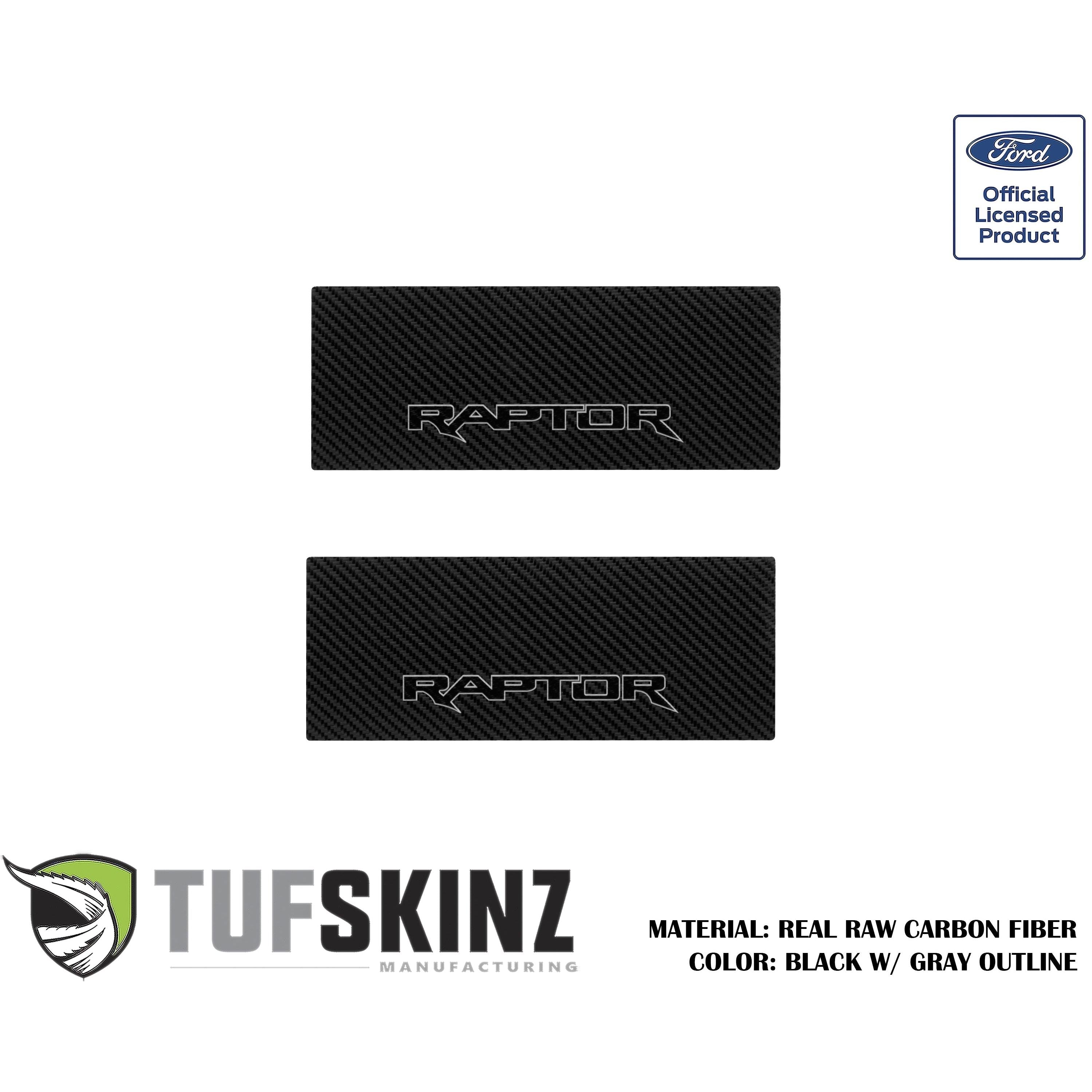 Door Sill Protection Overlays (Real Carbon Fiber) Fits 2015-2020 Ford F-150